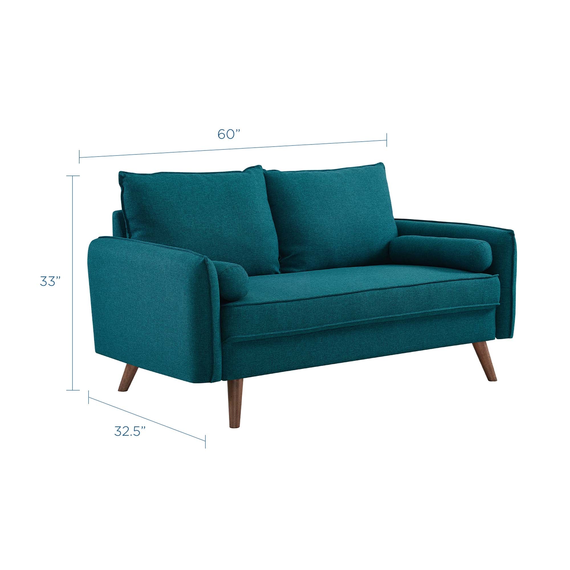 Revive Upholstered Fabric Loveseat