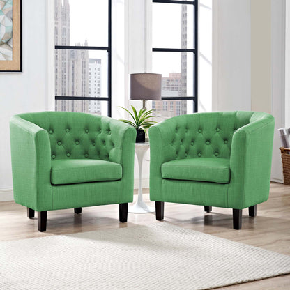 Prospect 2 Piece Upholstered Fabric Armchair Set