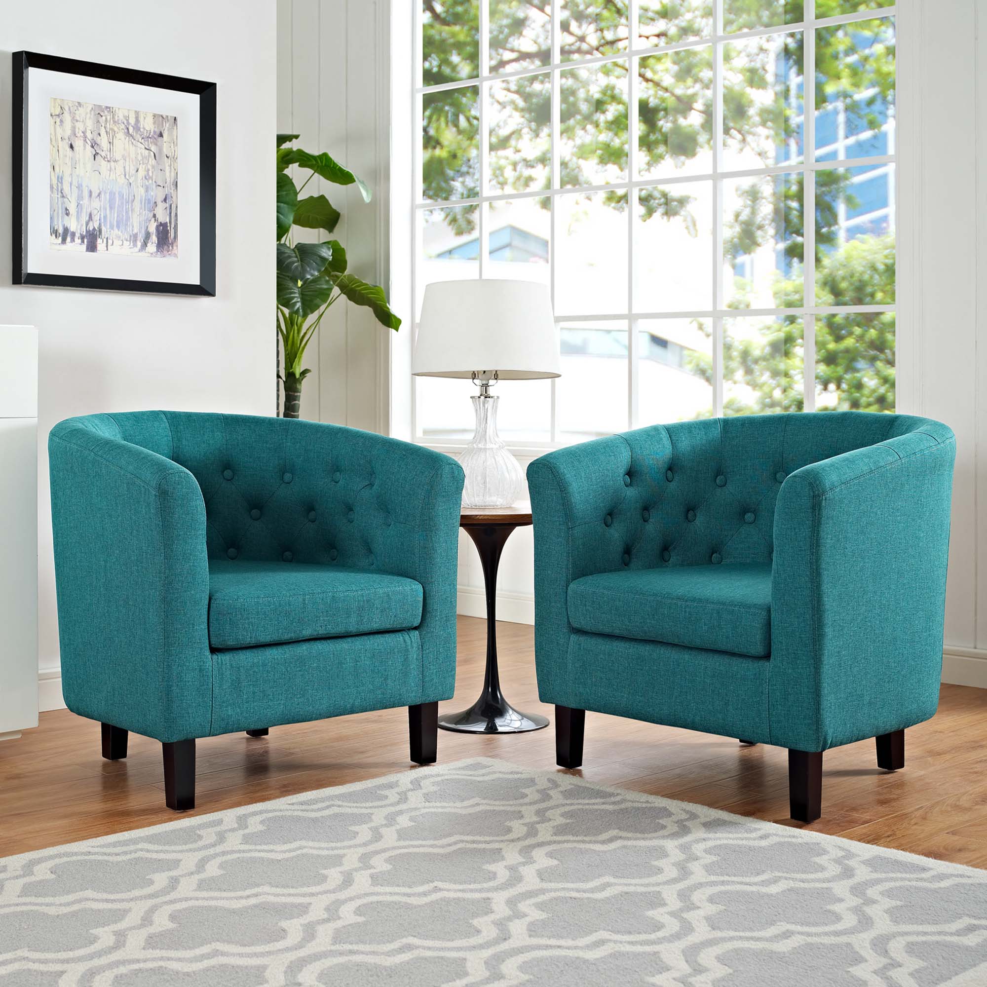 Prospect 2 Piece Upholstered Fabric Armchair Set