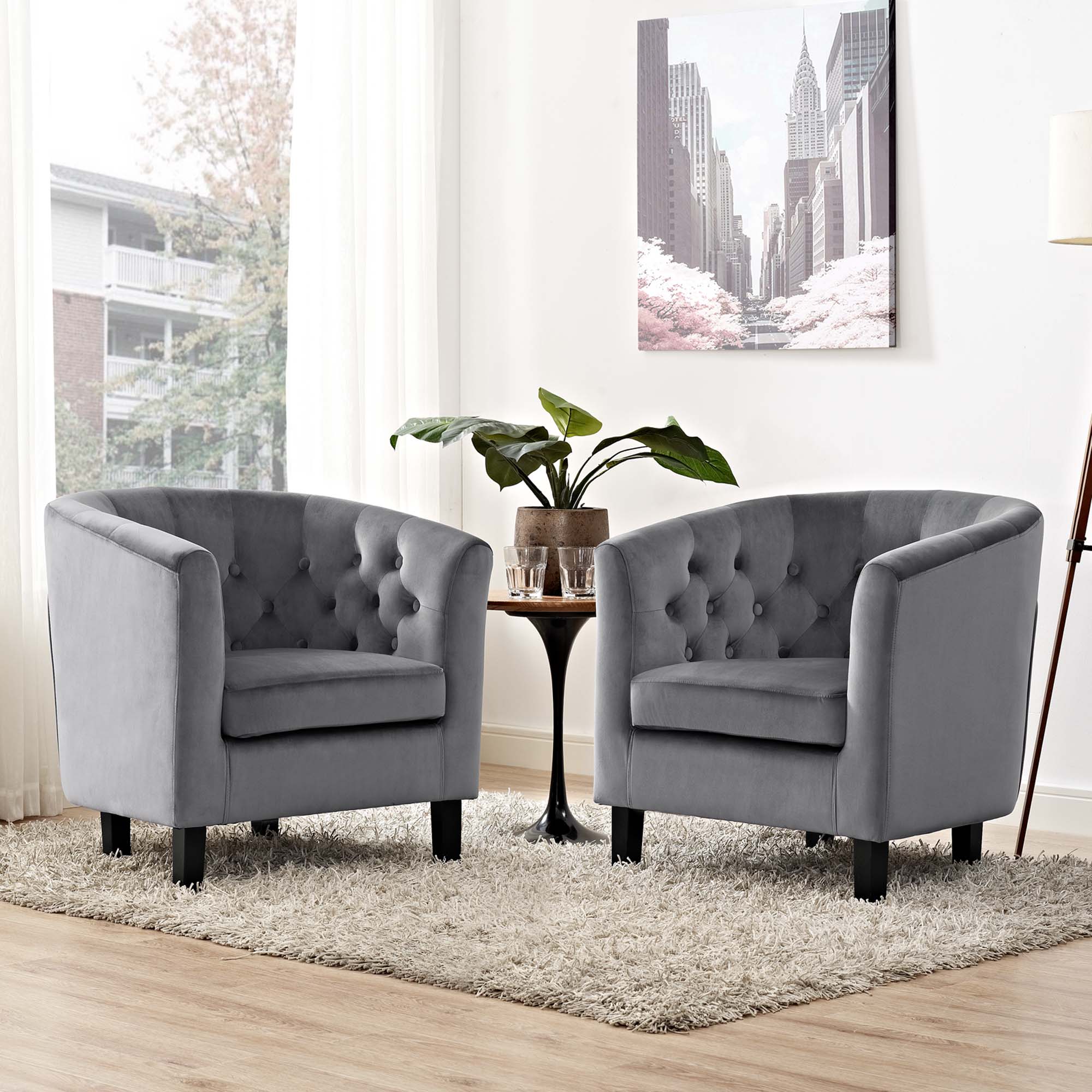 Prospect 2 Piece Performance Velvet Armchair Set