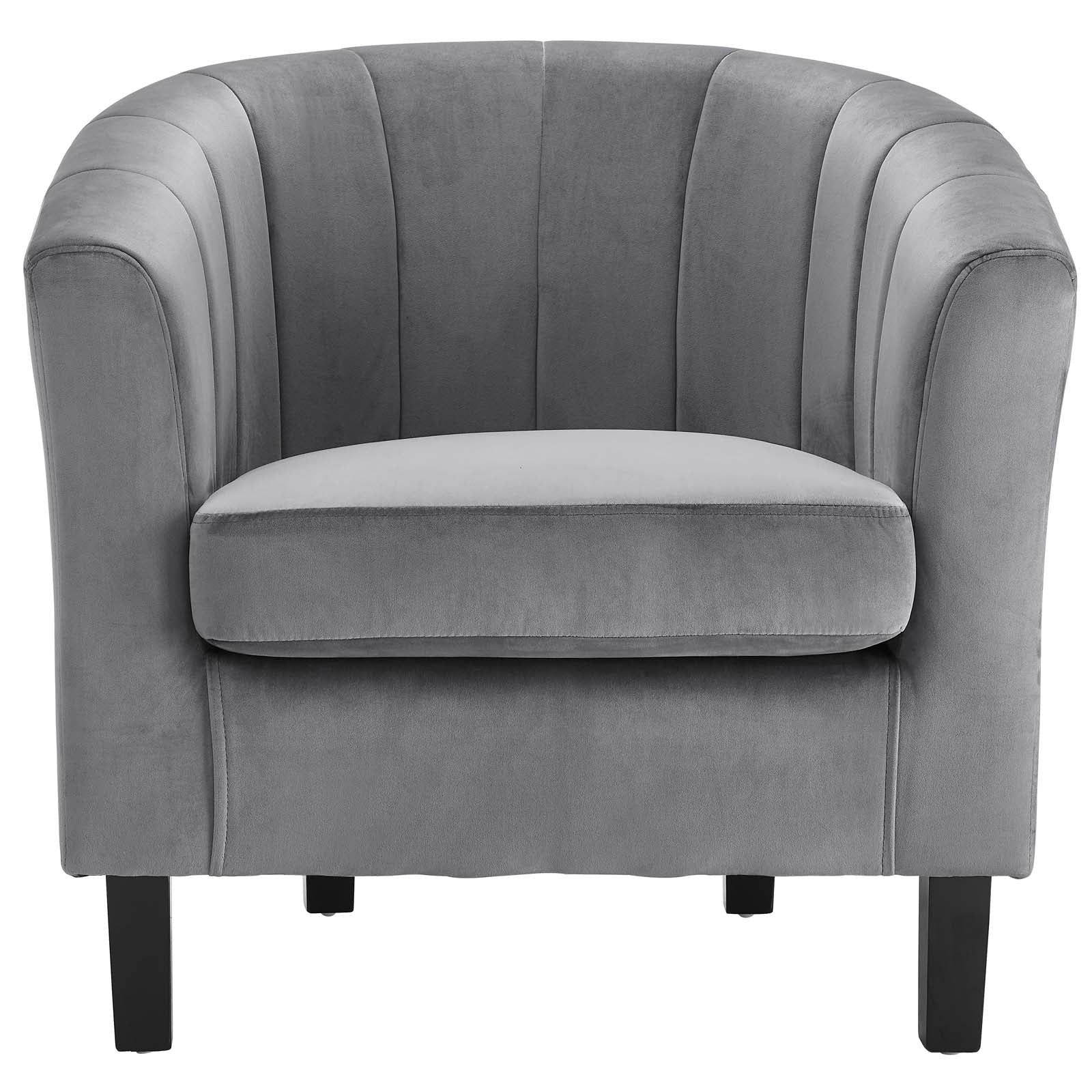 Prospect Channel Tufted Performance Velvet Armchair