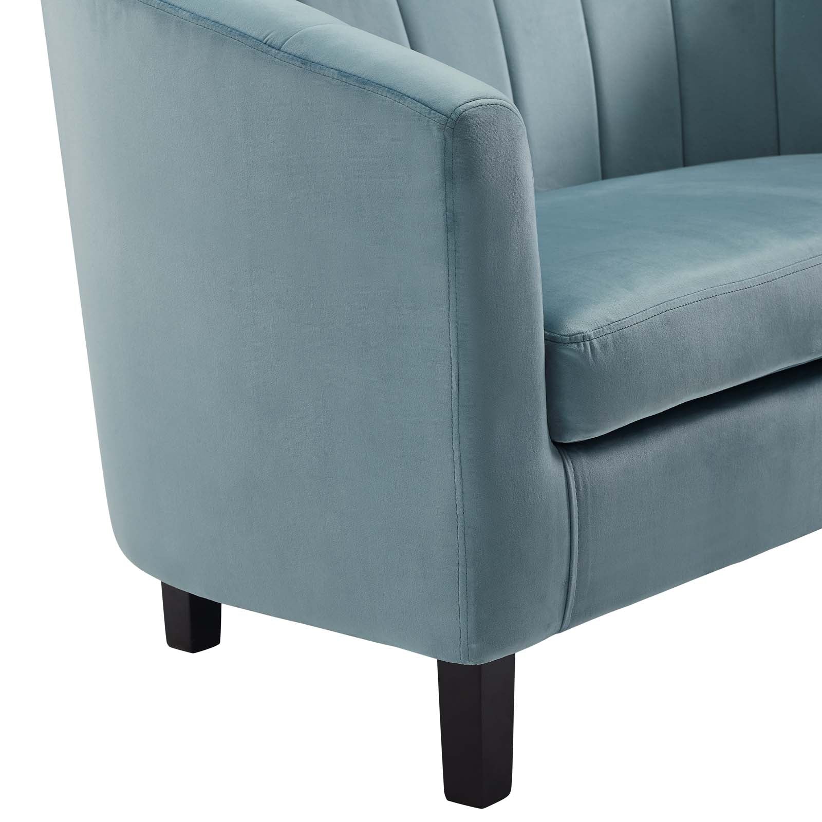 Prospect Channel Tufted Performance Velvet Armchair