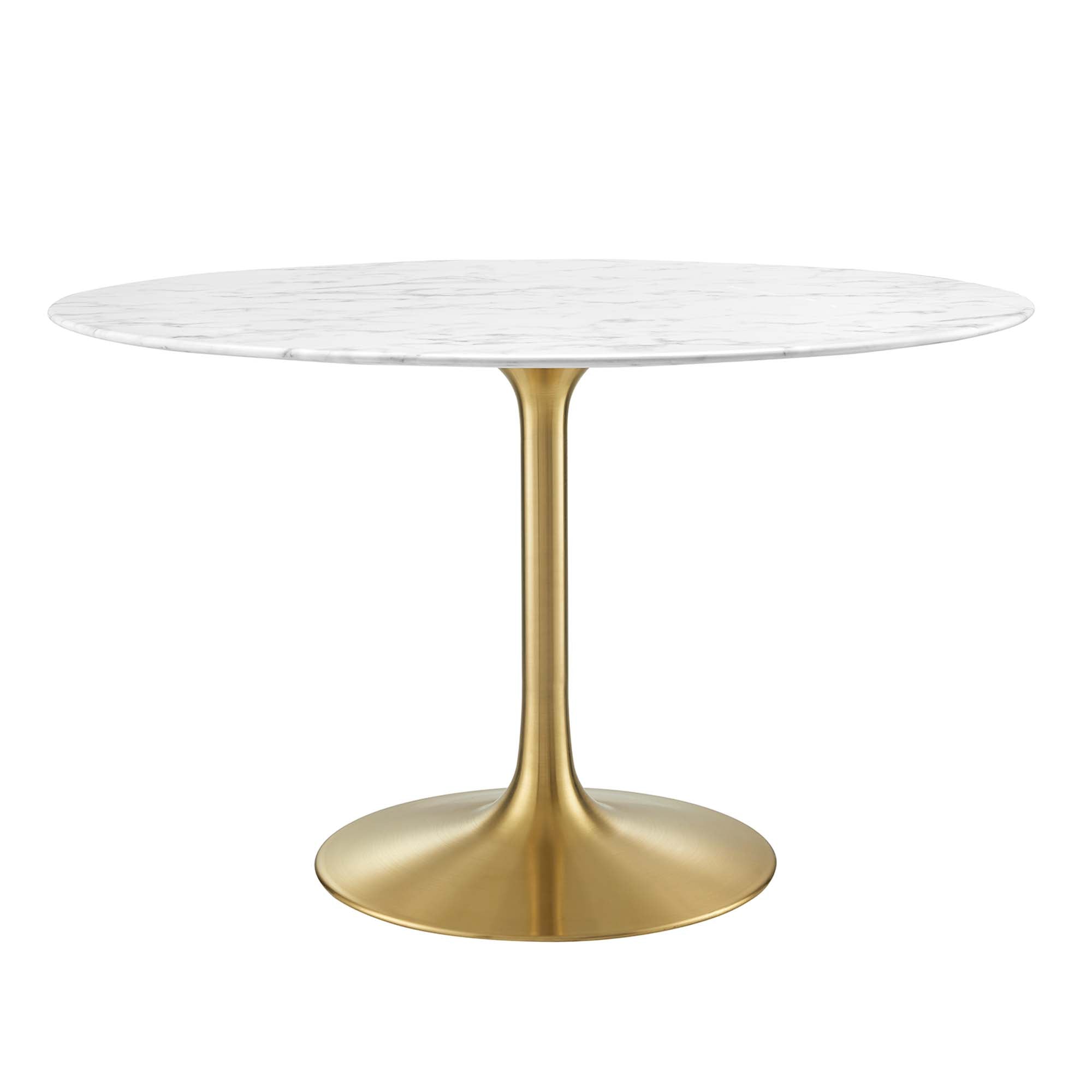 Lippa 48" Round Artificial Marble Dining Table