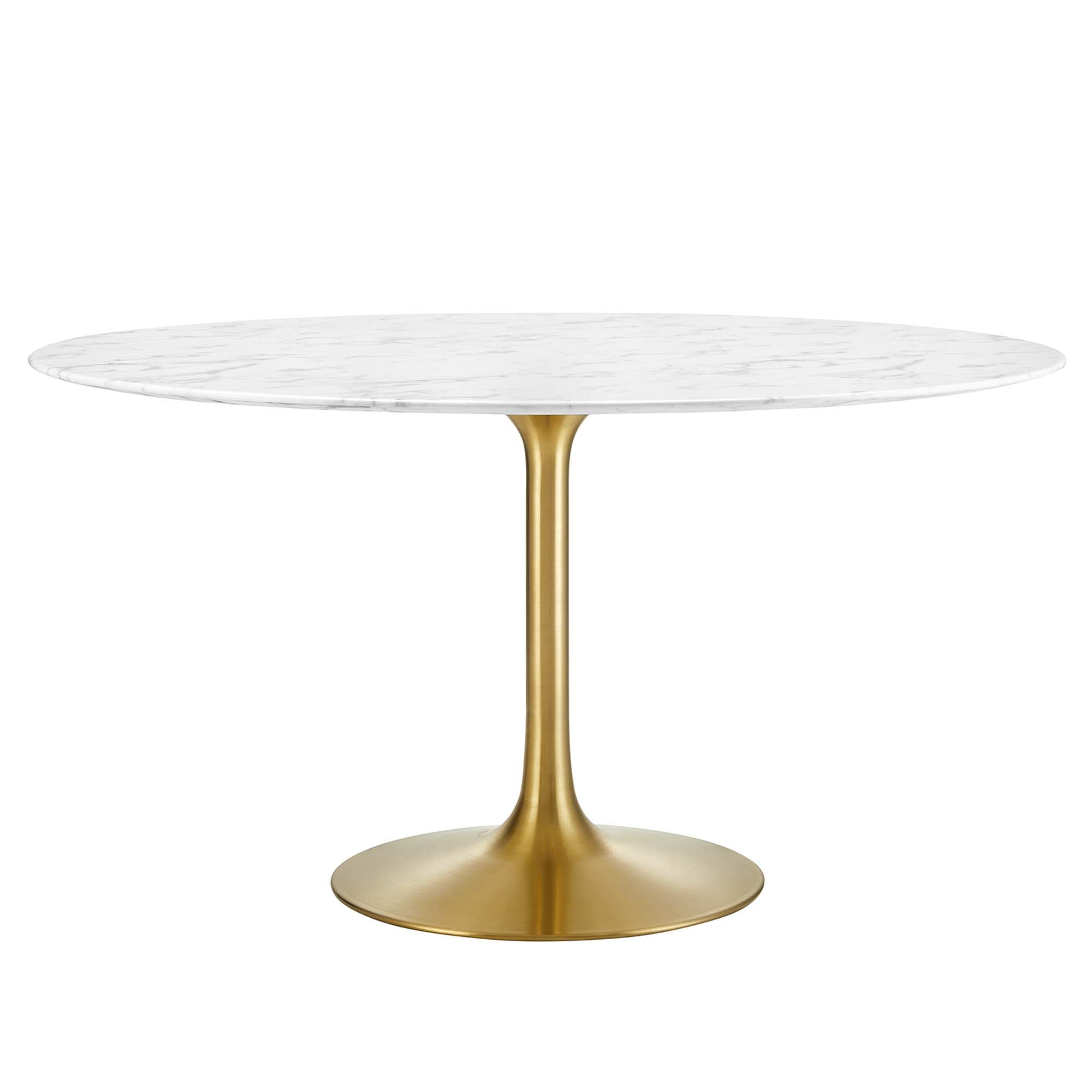 Lippa 54" Round Artificial Marble Dining Table