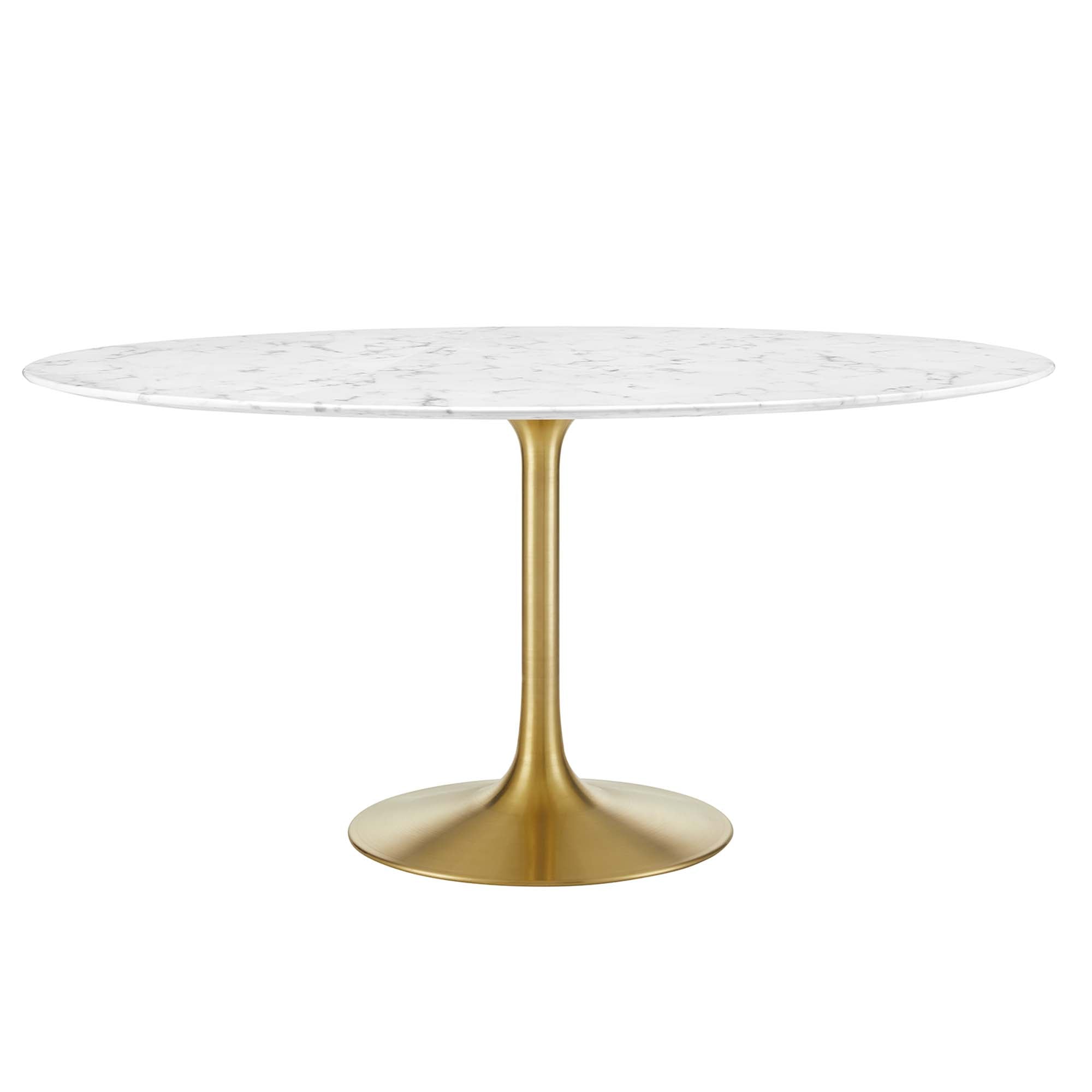 Lippa 60" Round Artificial Marble Dining Table