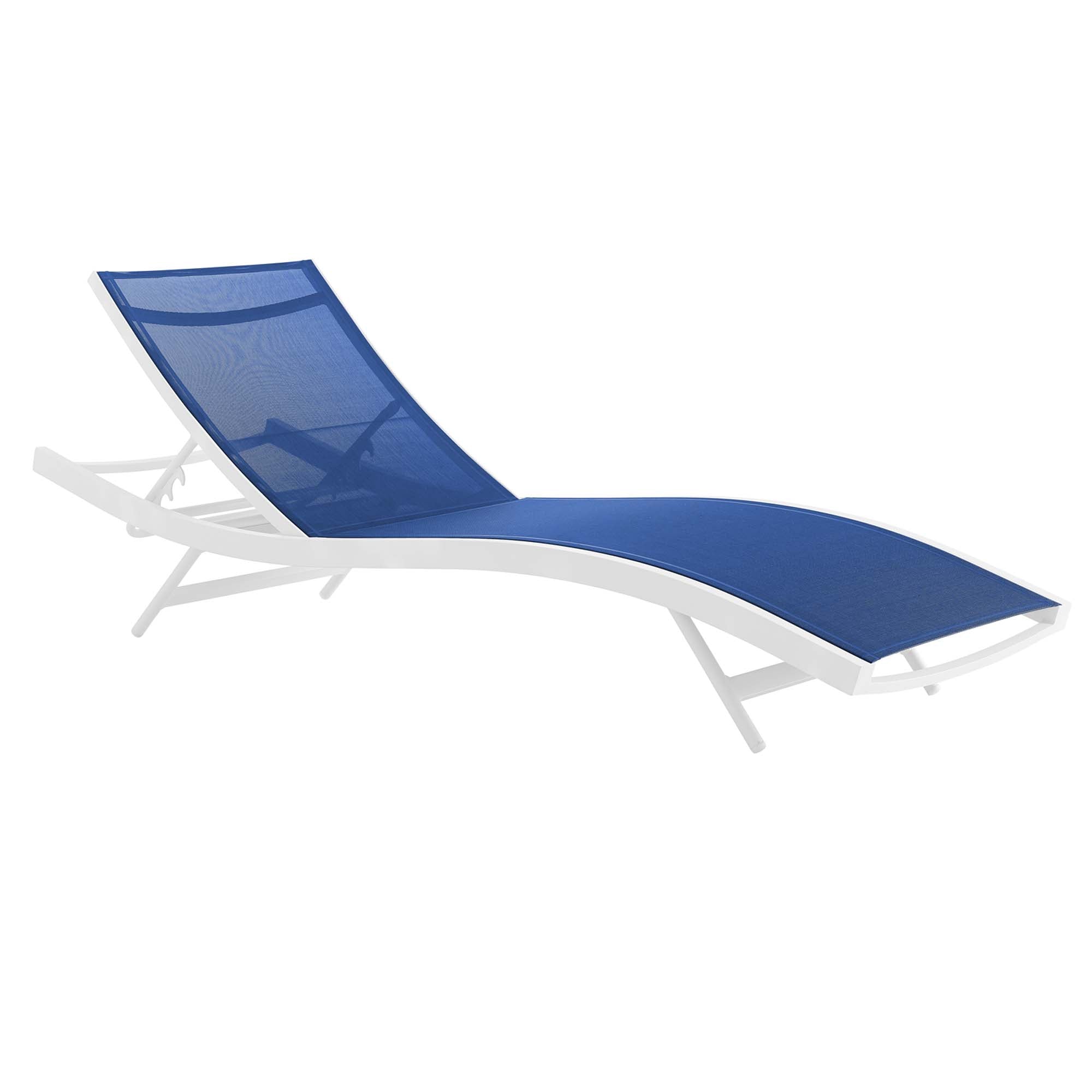 Glimpse Outdoor Patio Mesh Chaise Lounge Chair