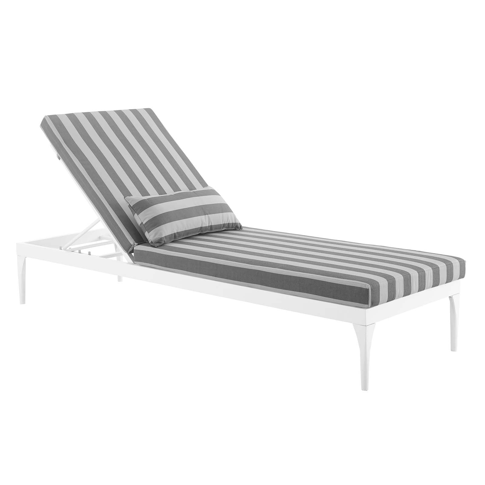 Perspective Cushion Outdoor Patio Chaise Lounge Chair