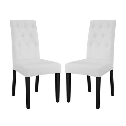 Confer Dining Side Chair Vinyl Set of 2