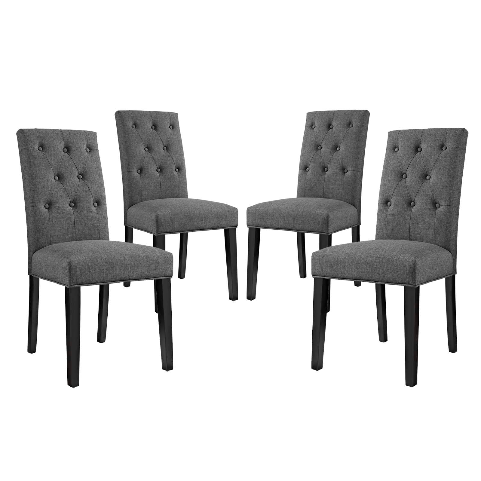 Confer Dining Side Chair Fabric Set of 4