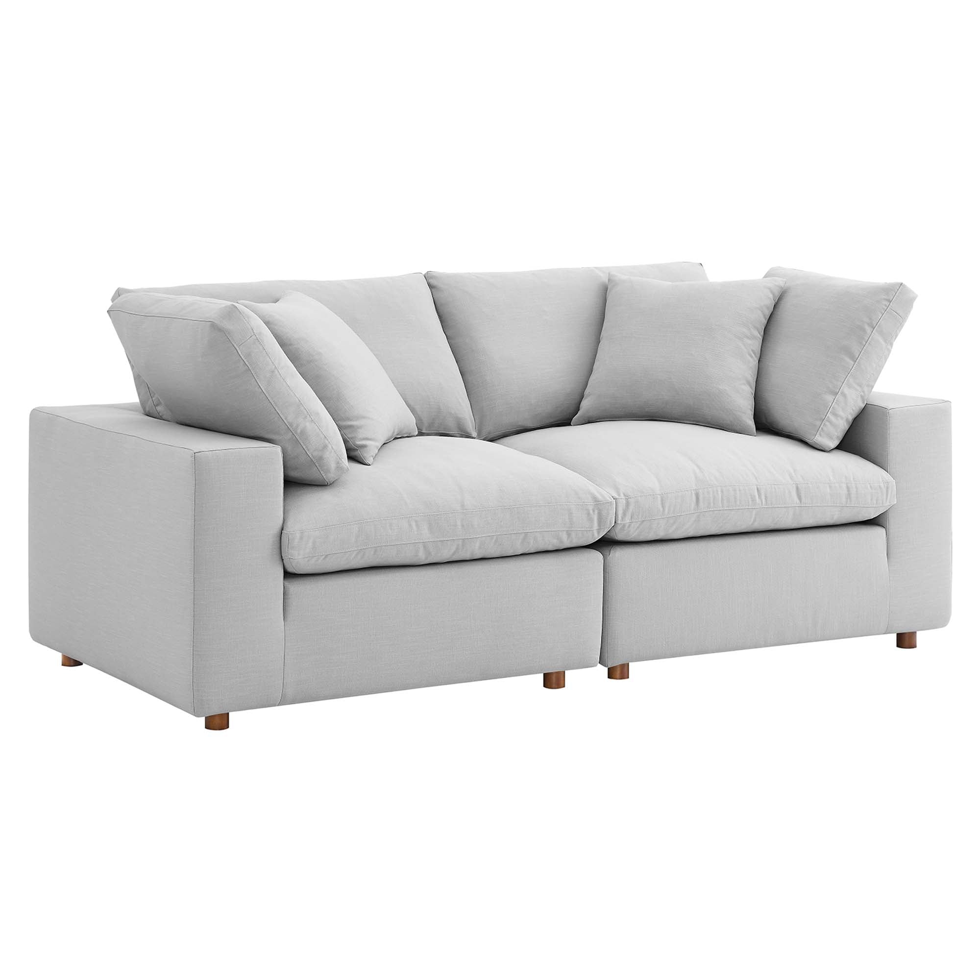 Commix Down Filled Overstuffed 2 Piece Sectional Sofa Set