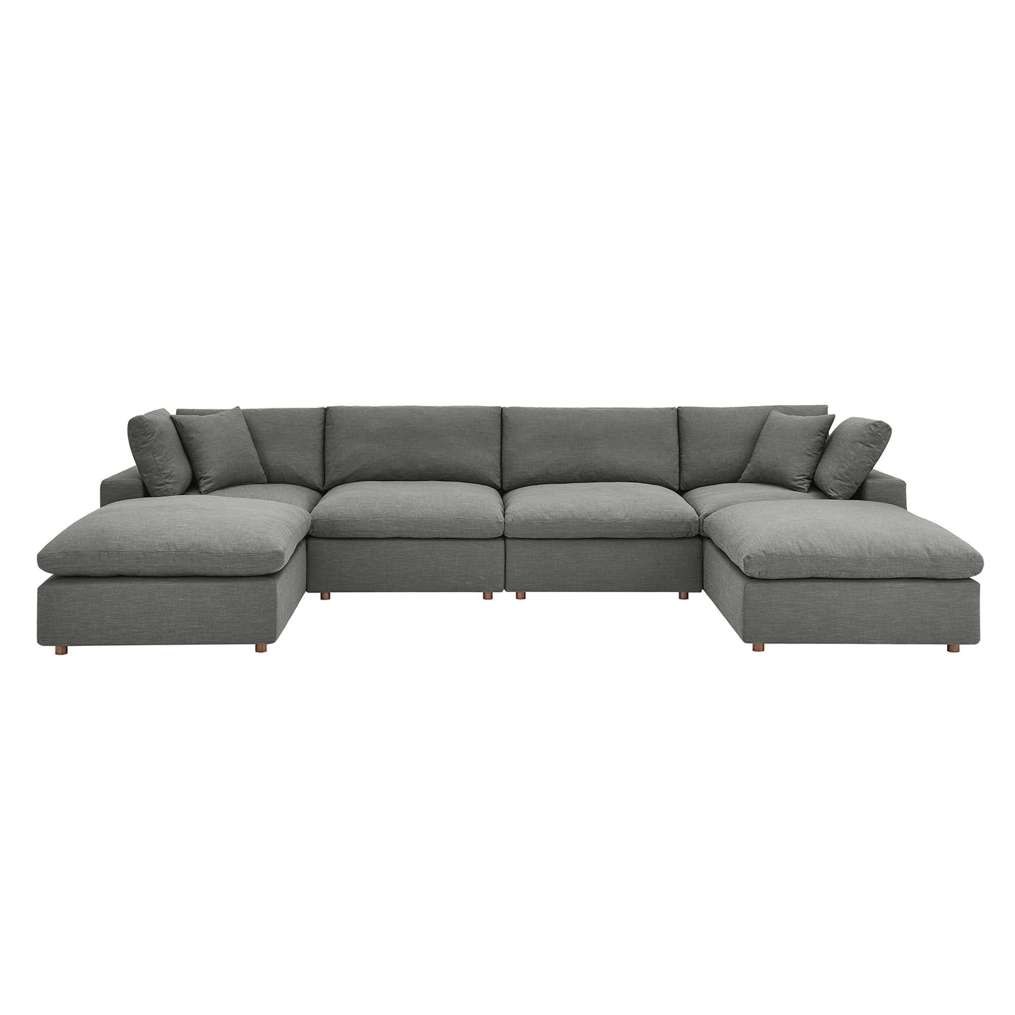 Commix Down Filled Overstuffed 6-Piece Sectional Sofa