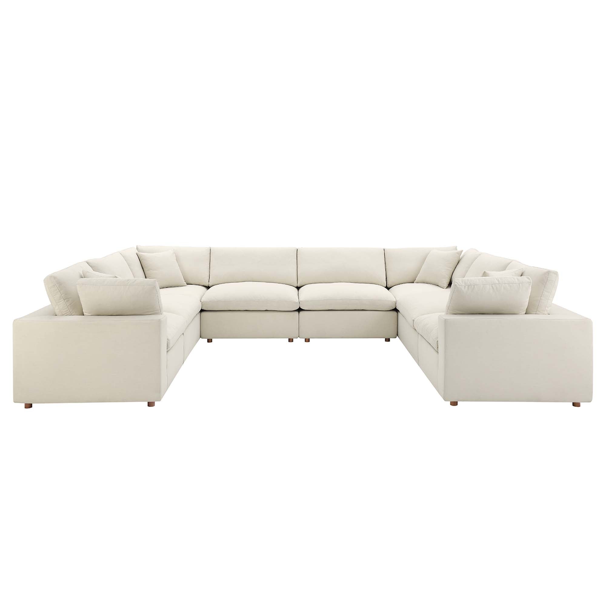 Commix Down Filled Overstuffed 8-Piece Sectional Sofa