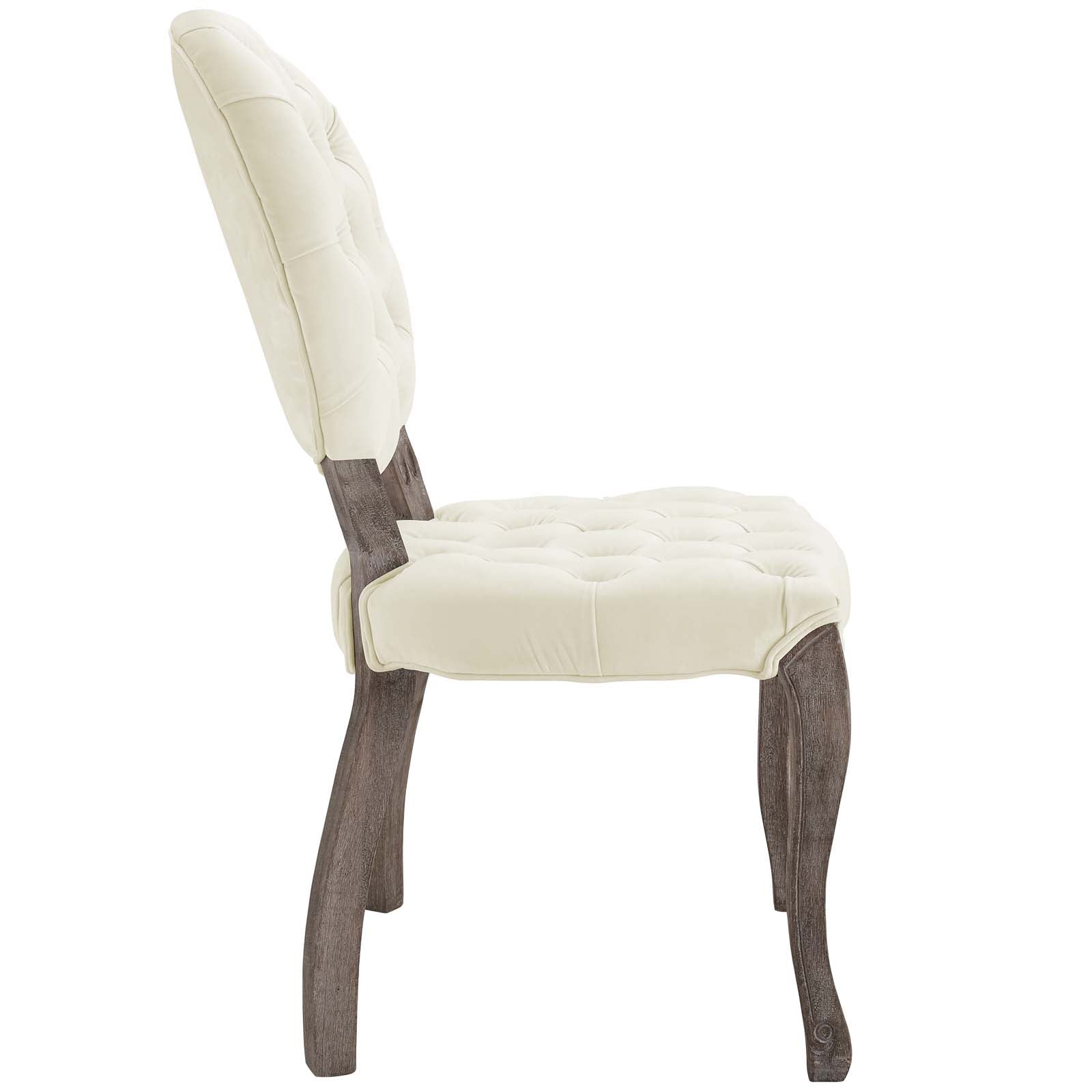 Exhibit French Vintage Dining Performance Velvet Side Chair