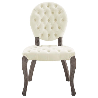 Exhibit French Vintage Dining Performance Velvet Side Chair