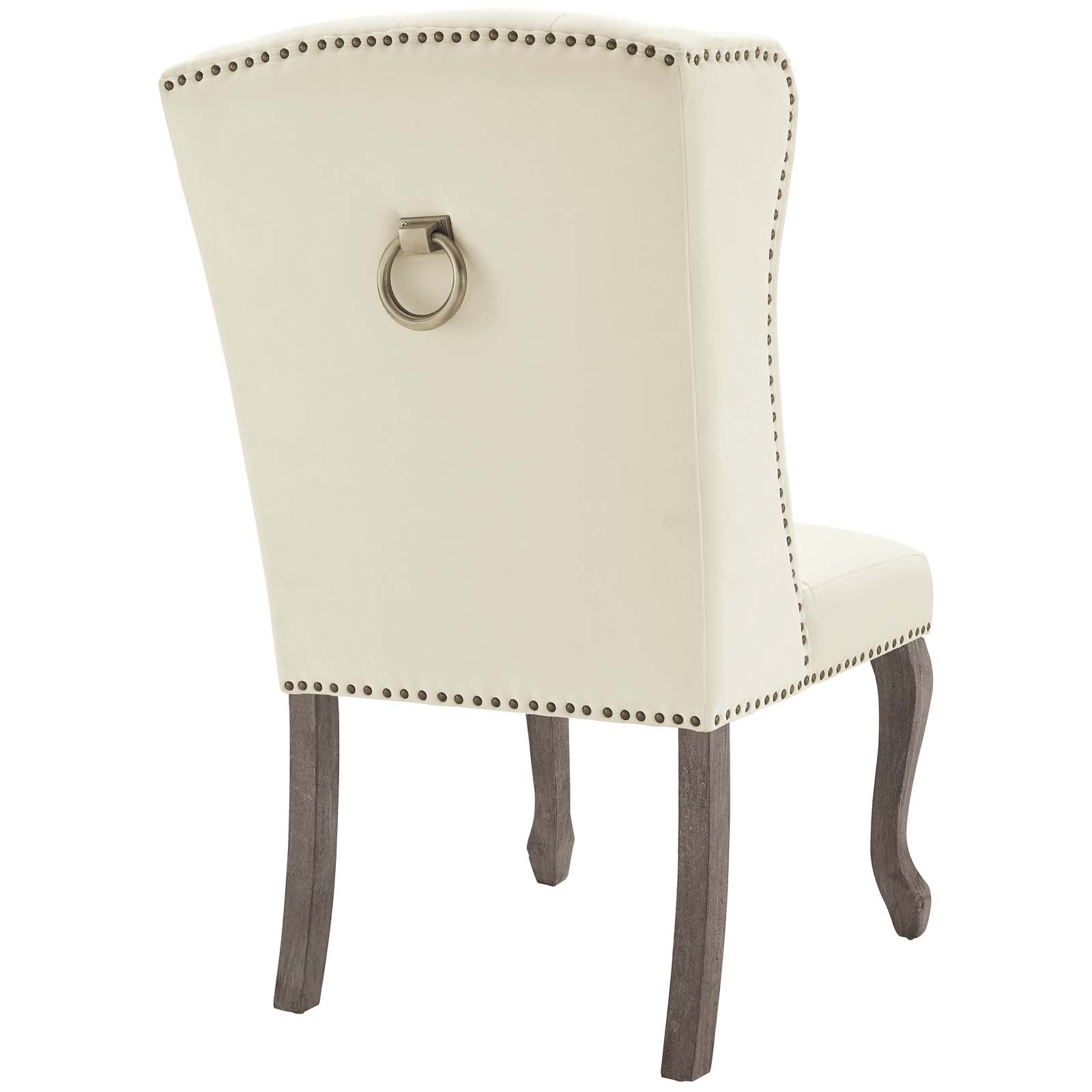 Apprise French Vintage Dining Performance Velvet Side Chair