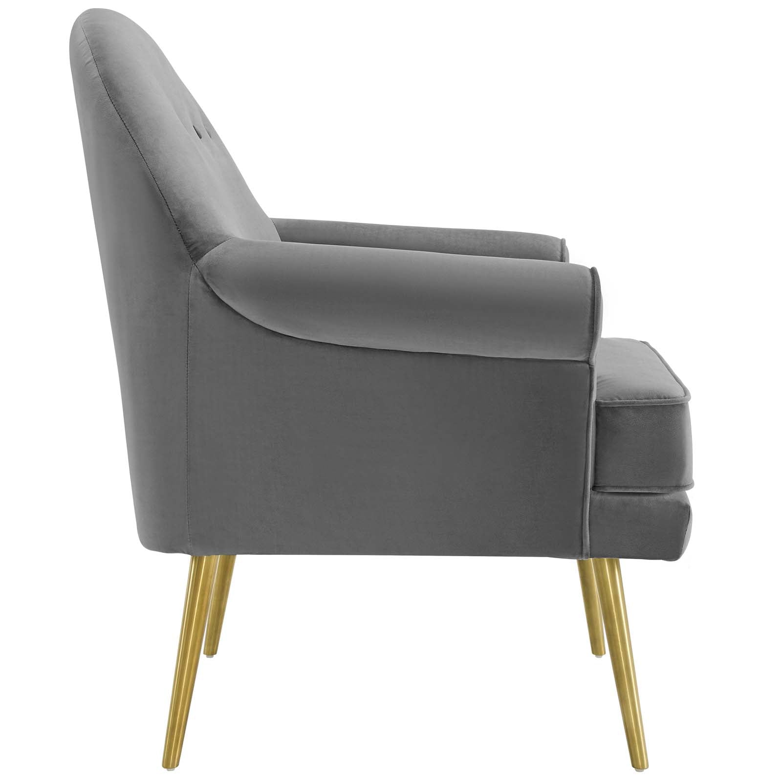 Revive Tufted Button Accent Performance Velvet Armchair