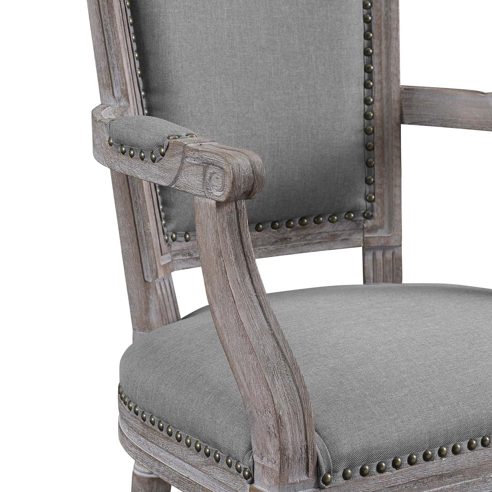 Penchant Dining Armchair Upholstered Fabric Set of 2