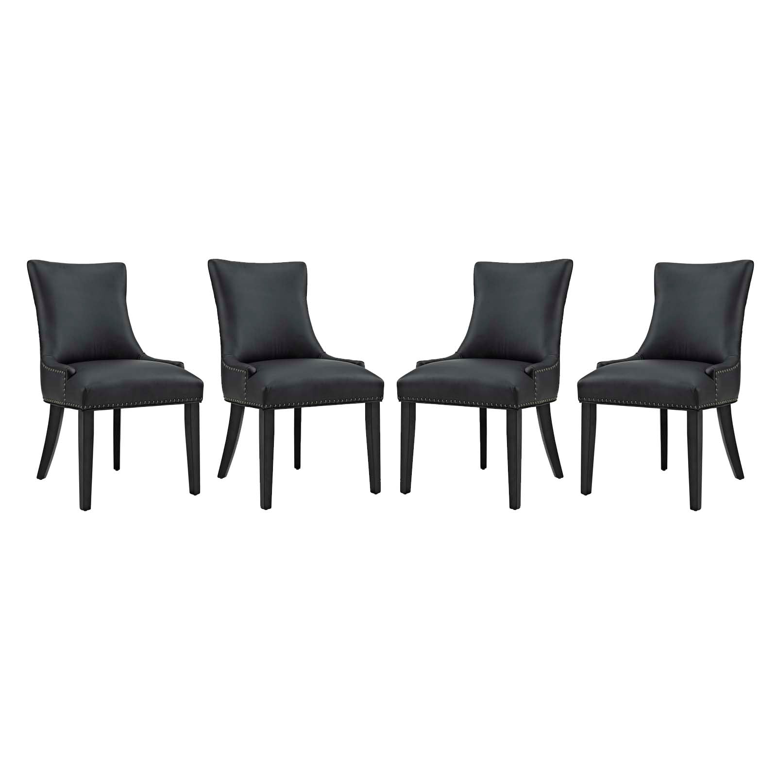 Marquis Dining Chair Faux Leather Set of 4