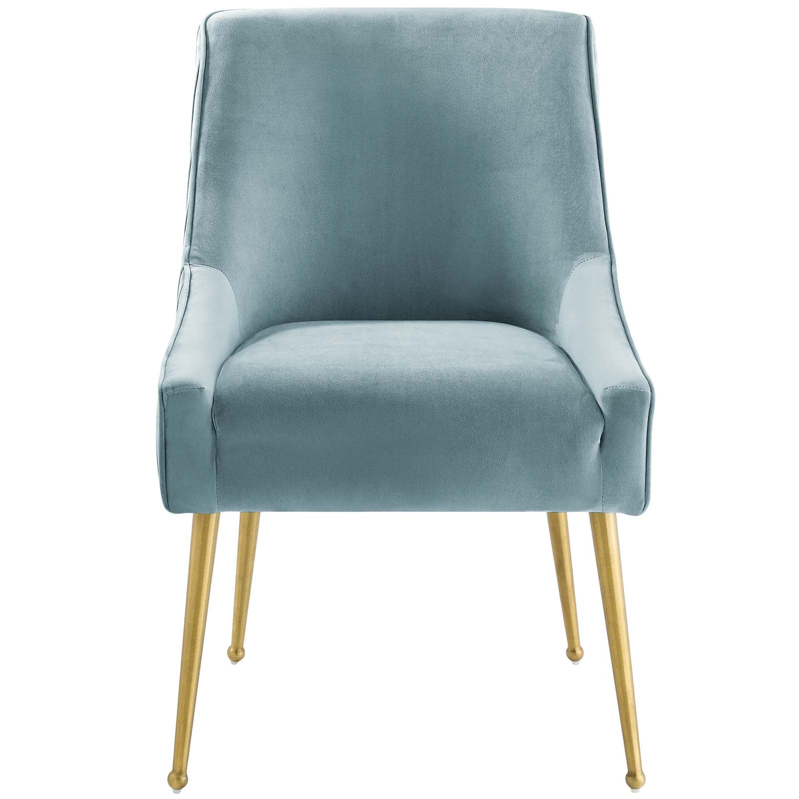 Discern Pleated Back Upholstered Performance Velvet Dining Chair