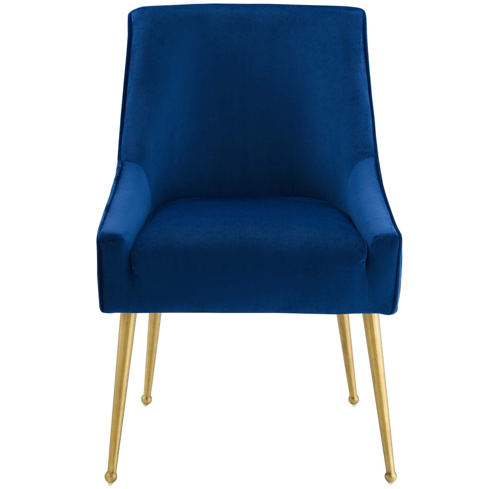 Discern Pleated Back Upholstered Performance Velvet Dining Chair