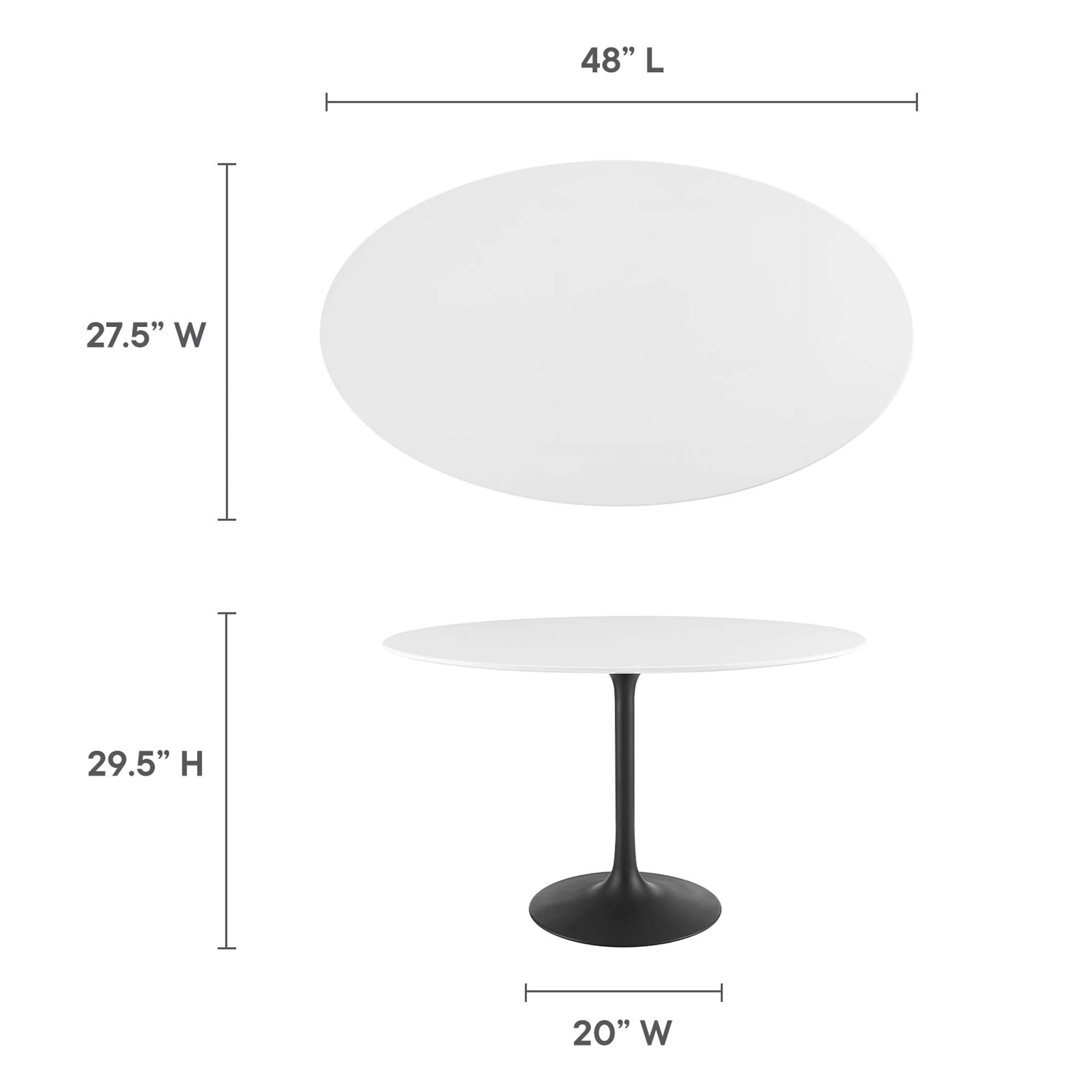 Lippa 48" Oval Dining Table