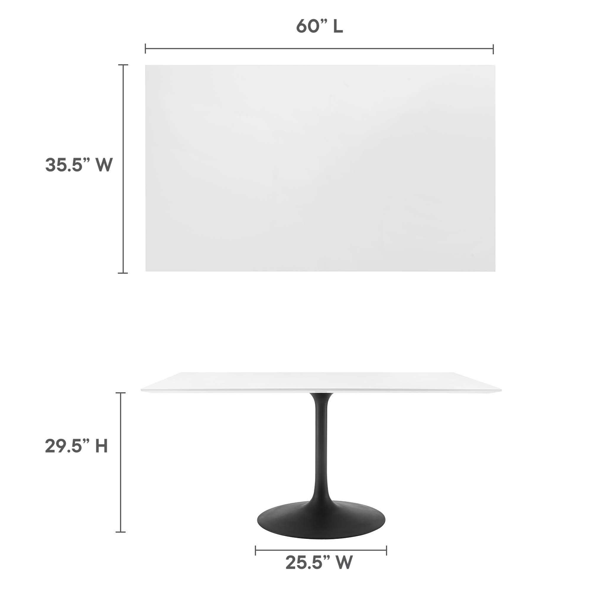 Lippa 60" Rectangle Dining Table