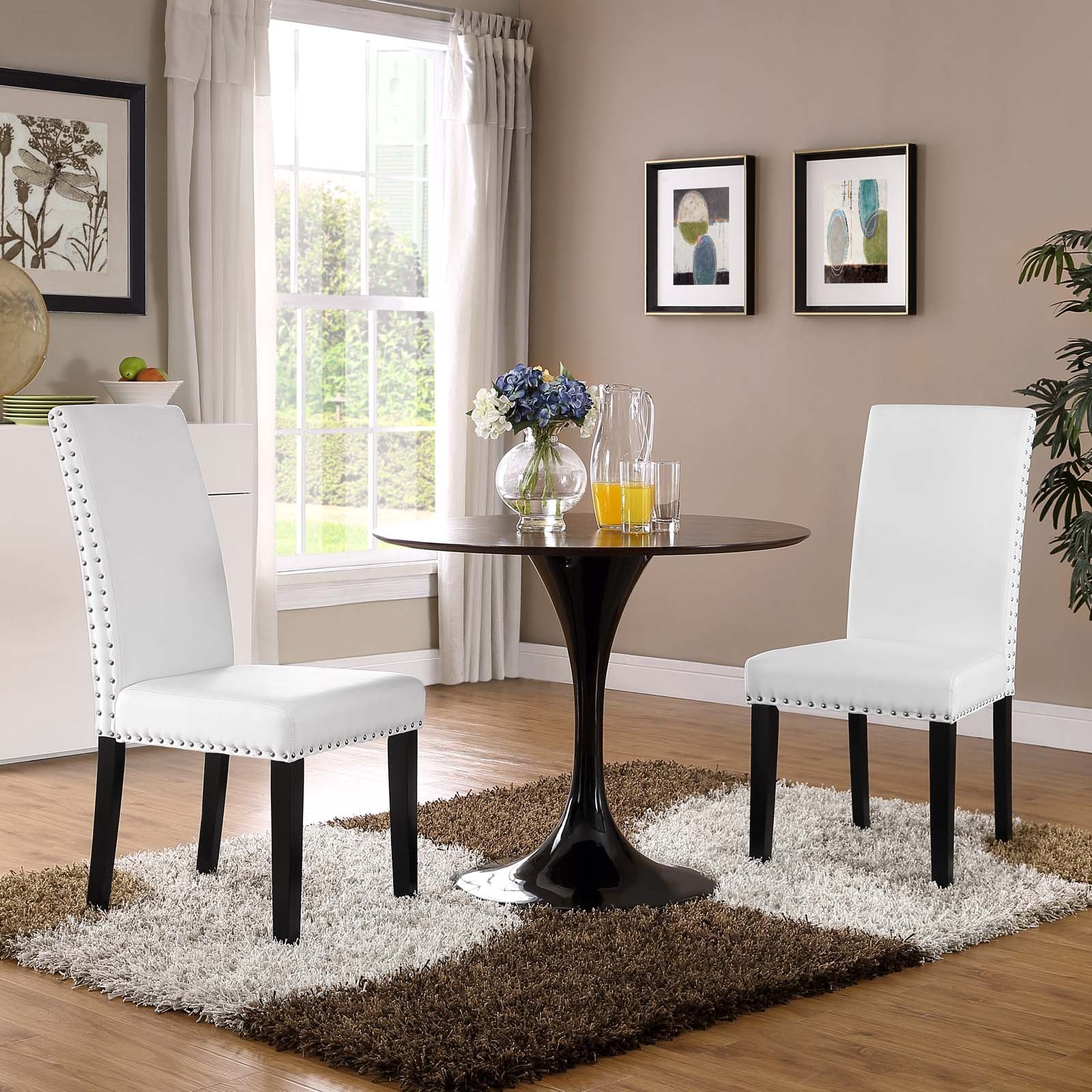 Parcel Dining Side Chair Vinyl Set of 2