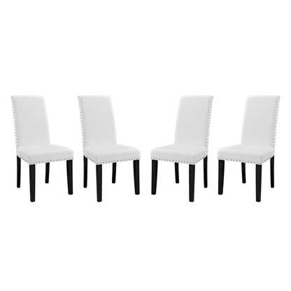 Parcel Dining Side Chair Vinyl Set of 4