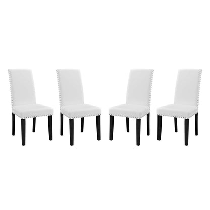 Parcel Dining Side Chair Vinyl Set of 4