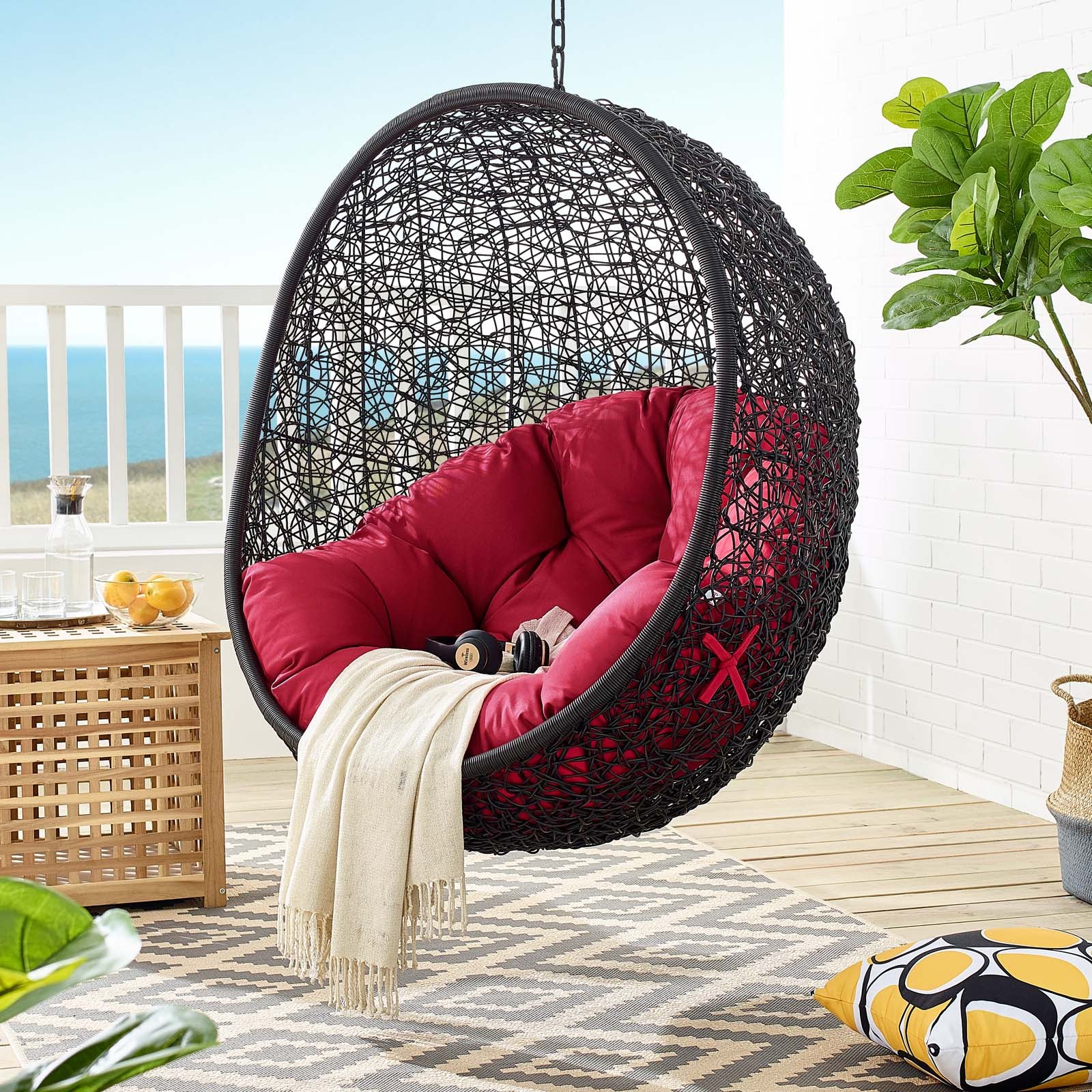 Encase Swing Outdoor Patio Lounge Chair Without Stand