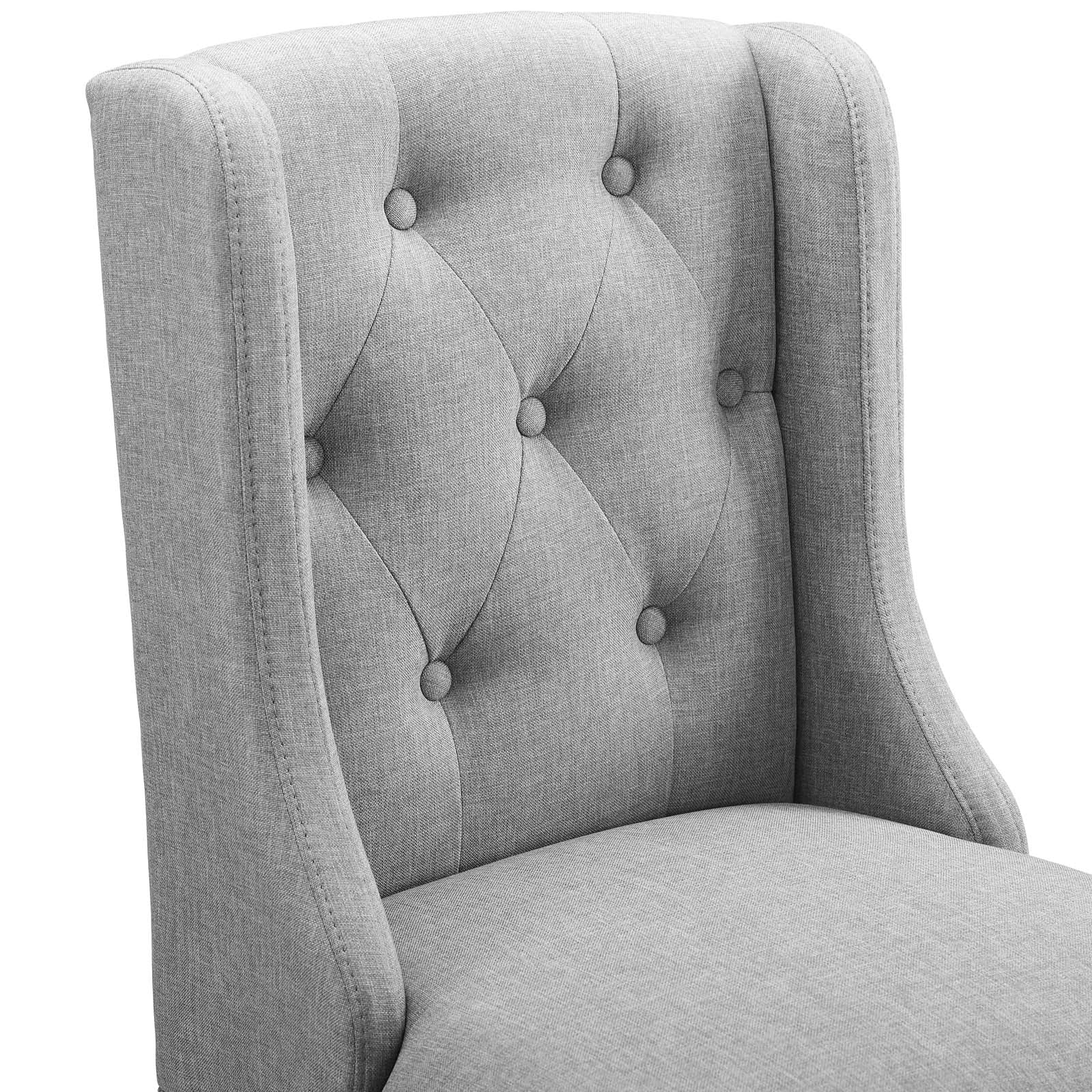 Baronet Tufted Button Upholstered Fabric Bar Stool