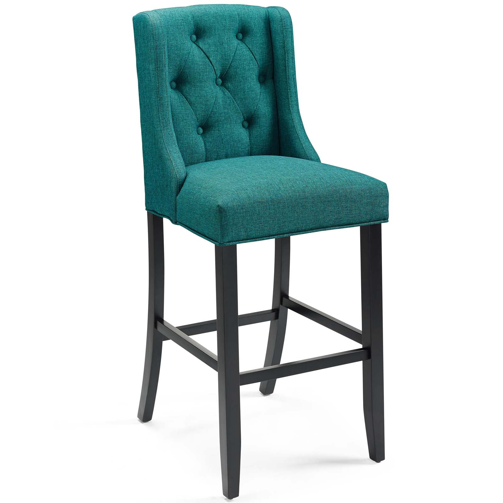 Baronet Tufted Button Upholstered Fabric Bar Stool