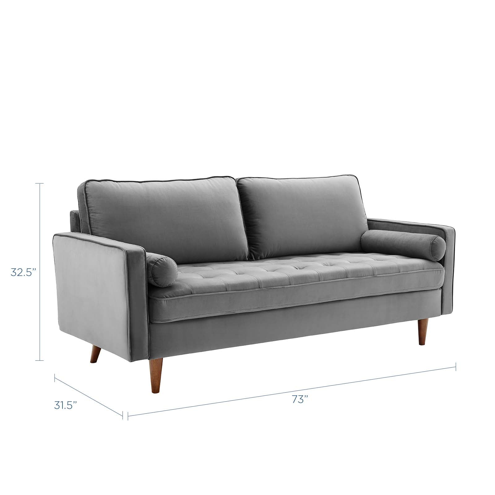 Valour Performance Velvet Sofa