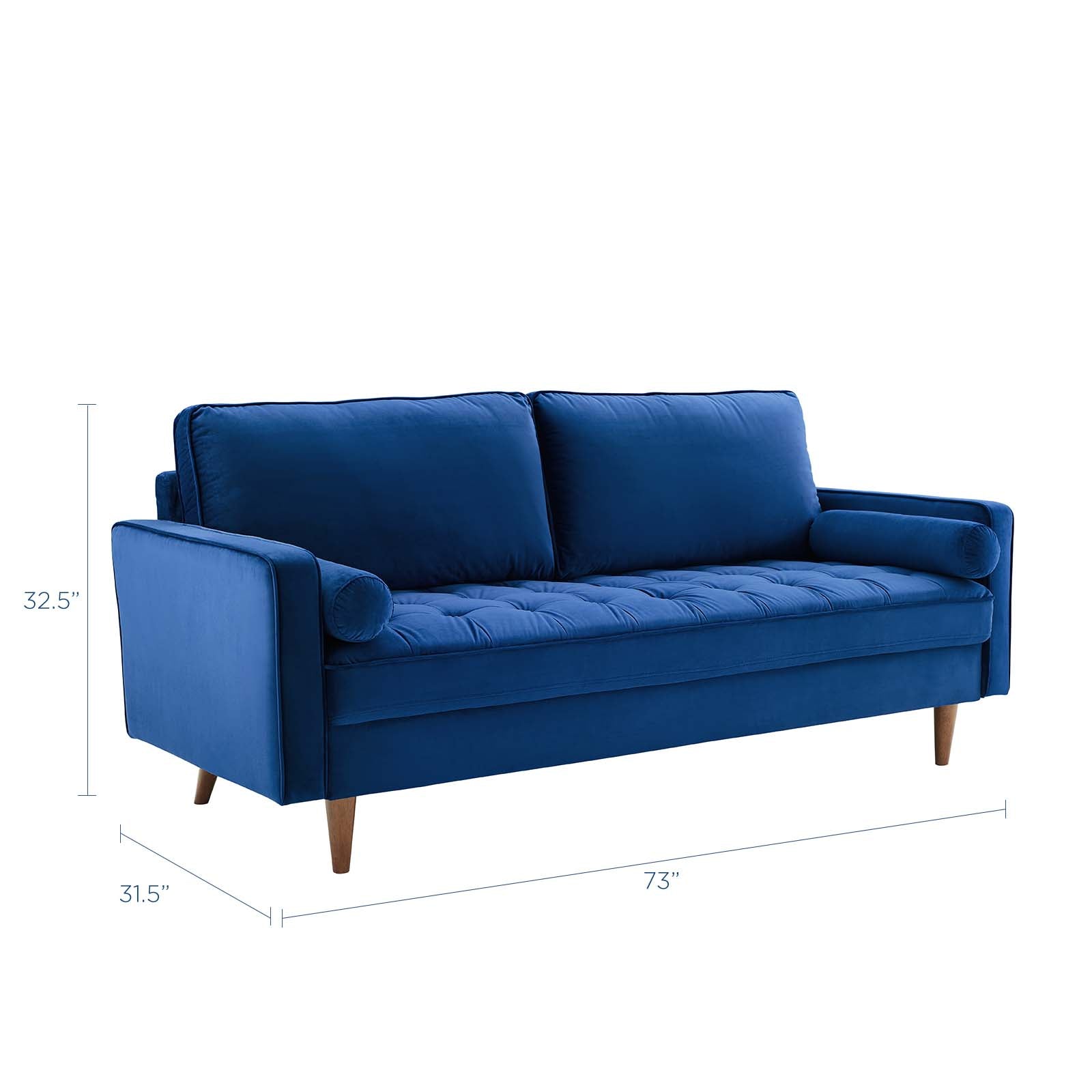 Valour Performance Velvet Sofa