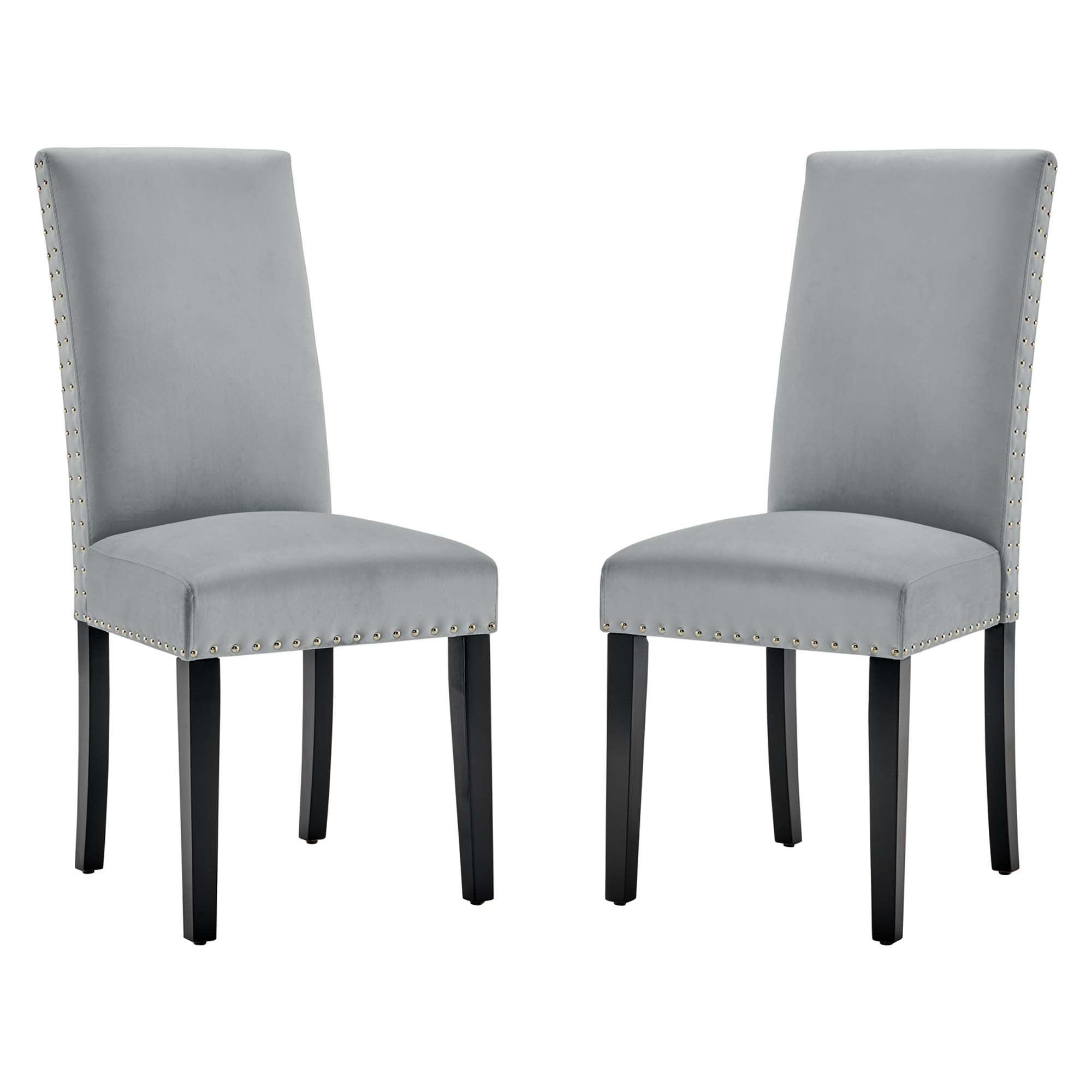 Parcel Performance Velvet Dining Side Chairs - Set of 2