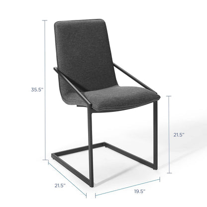 Pitch Upholstered Fabric Dining Armchair