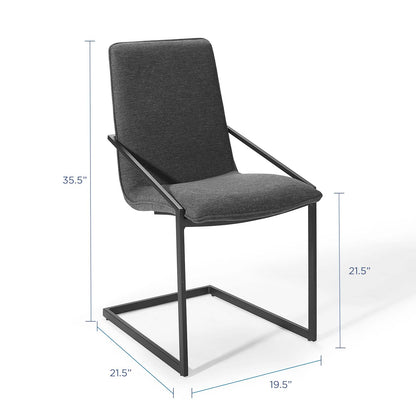 Pitch Upholstered Fabric Dining Armchair