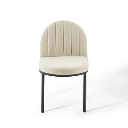 Isla Channel Tufted Upholstered Fabric Dining Side Chair