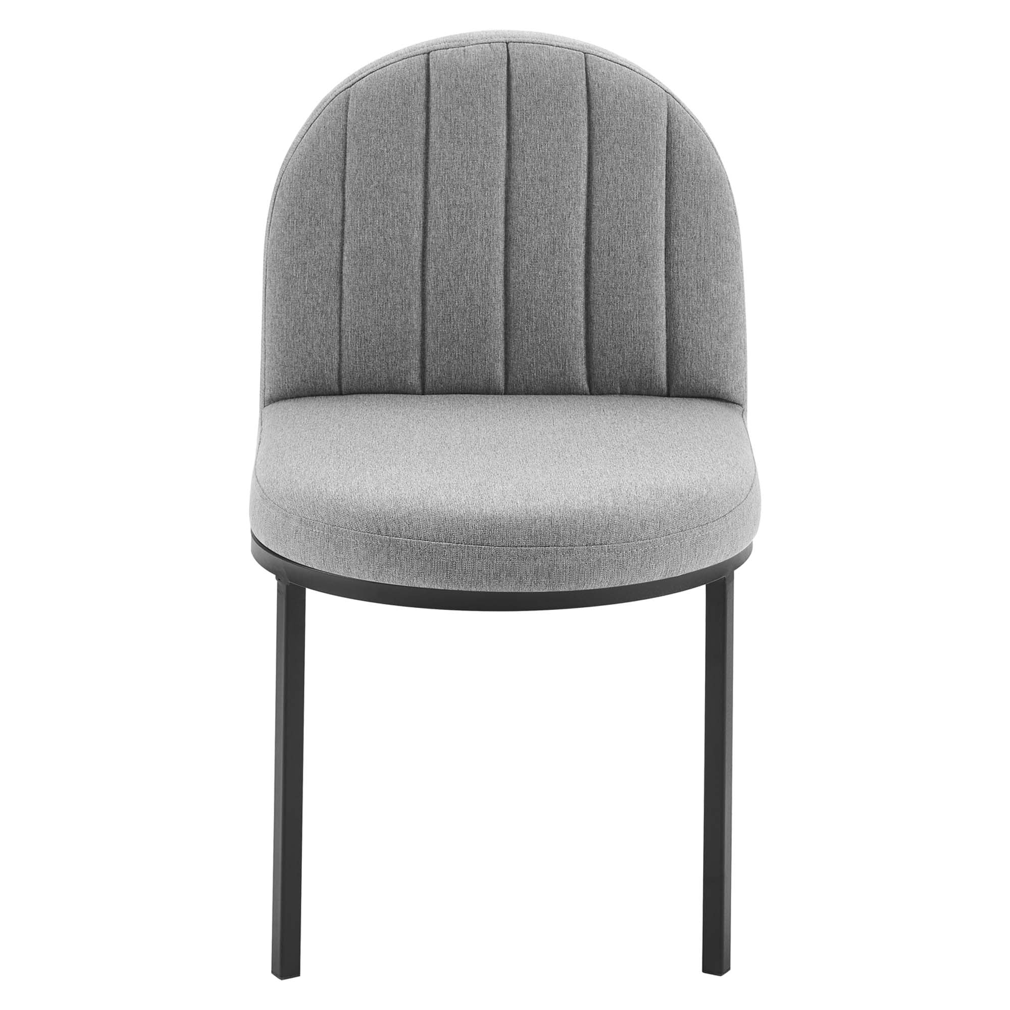 Isla Channel Tufted Upholstered Fabric Dining Side Chair