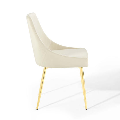 Viscount Performance Velvet Dining Chairs - Set of 2