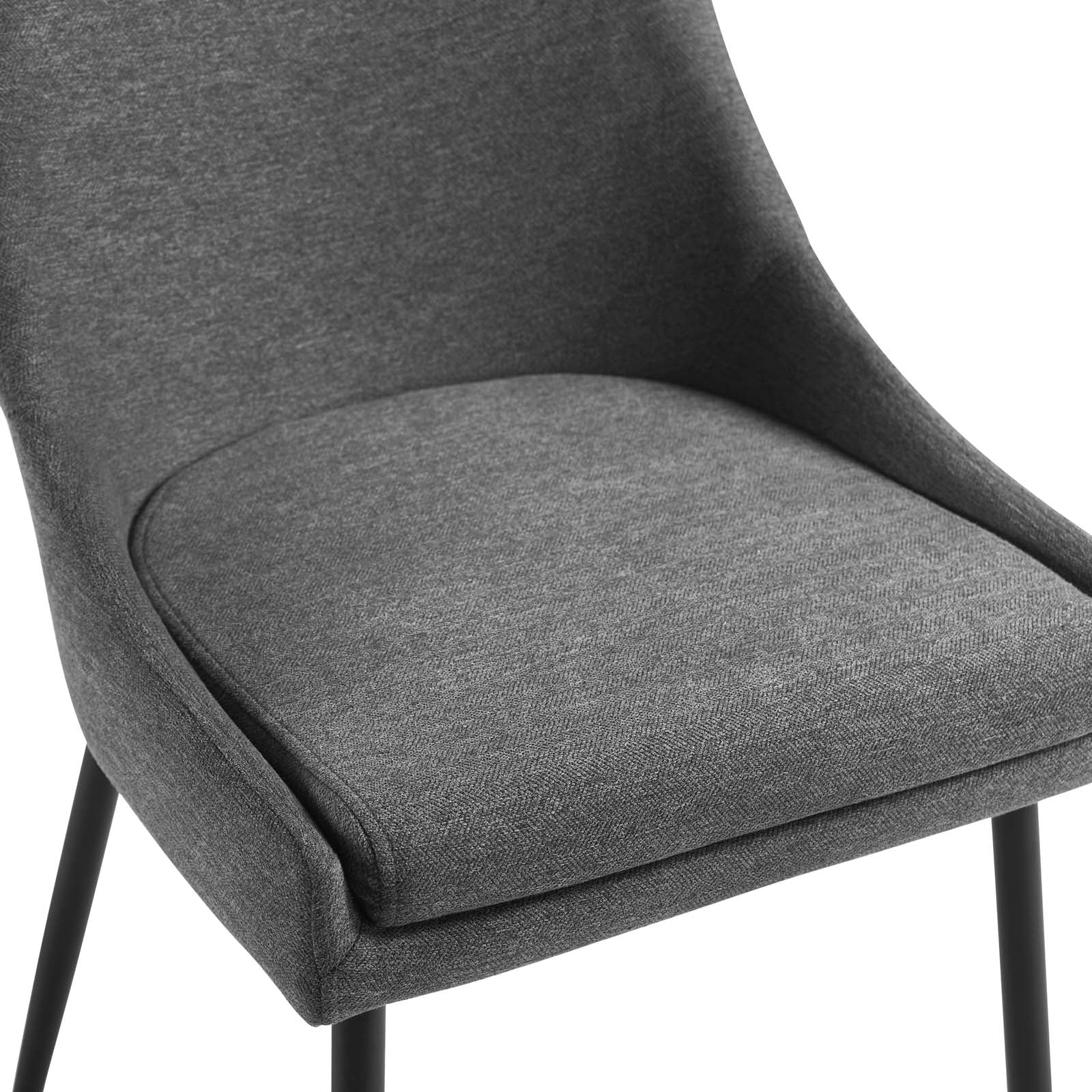 Viscount Upholstered Fabric Dining Chairs - Set of 2