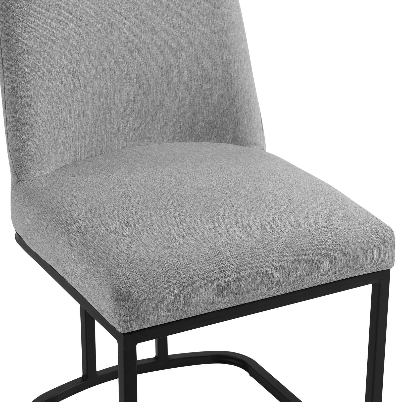 Amplify Sled Base Upholstered Fabric Dining Side Chair