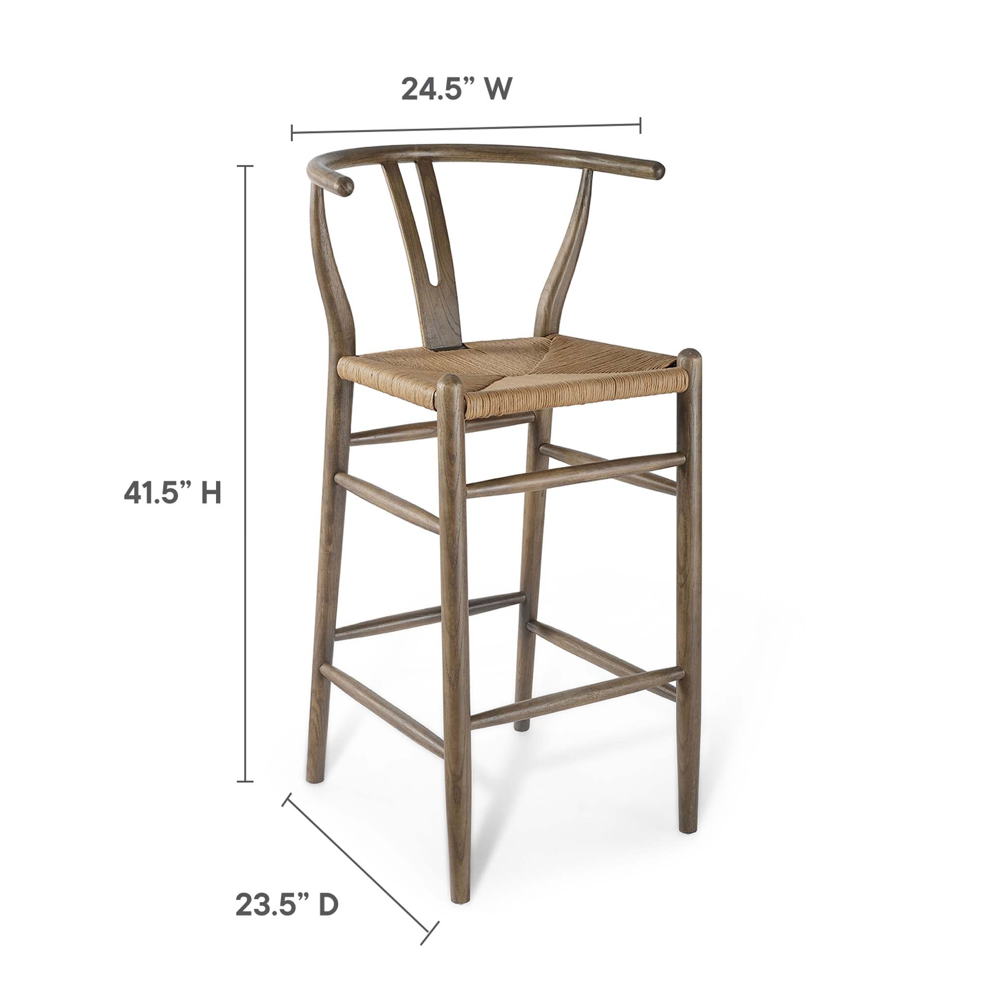 Amish Wood Bar Stool