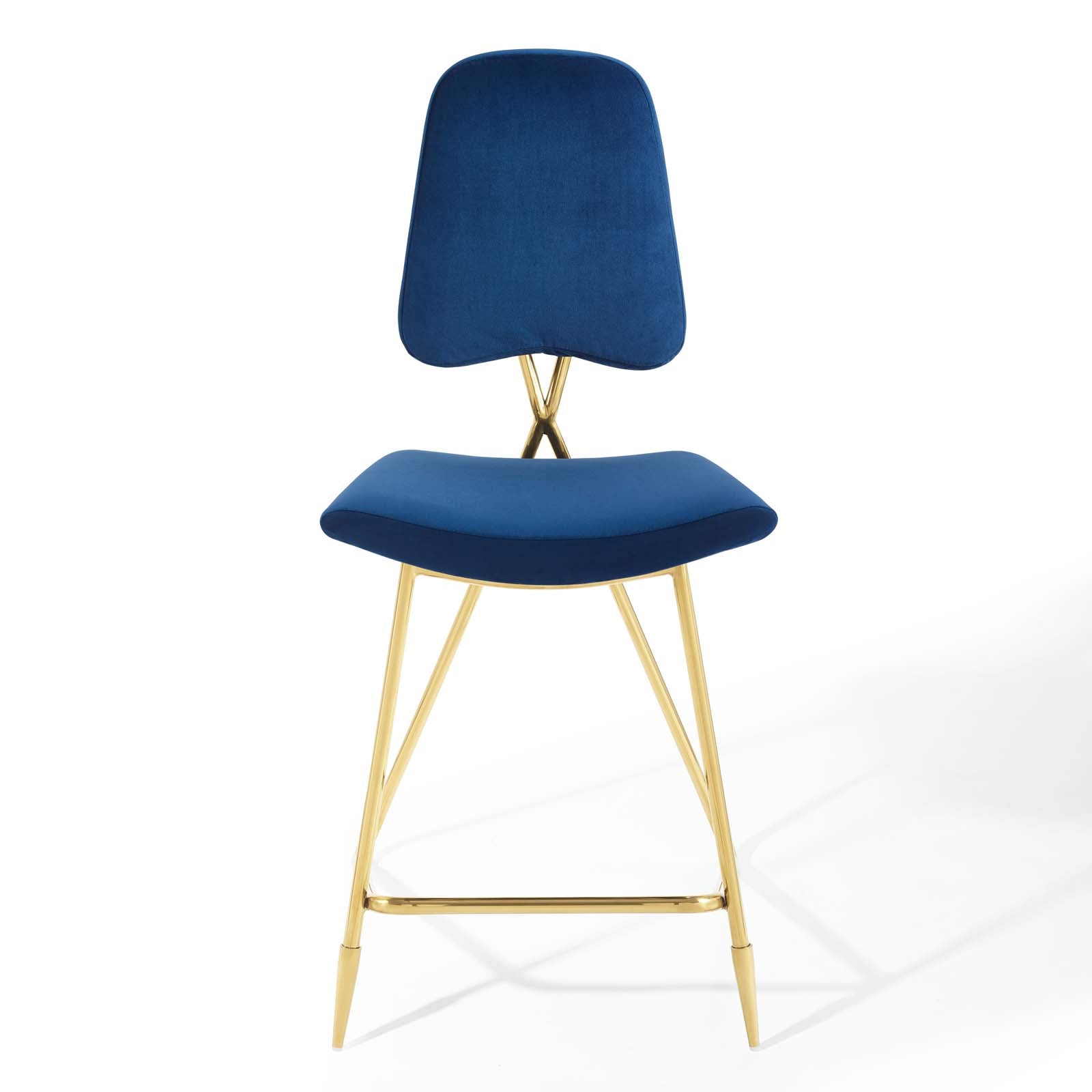 Ponder Performance Velvet Counter Stool