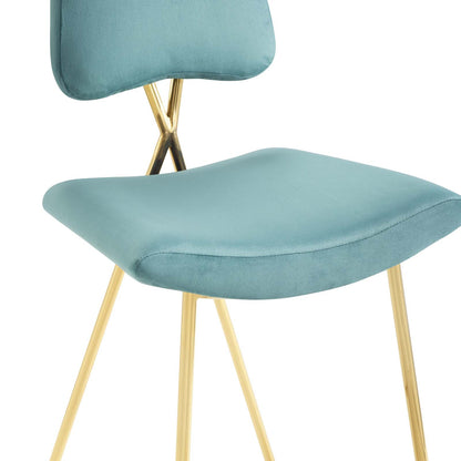 Ponder Performance Velvet Counter Stool