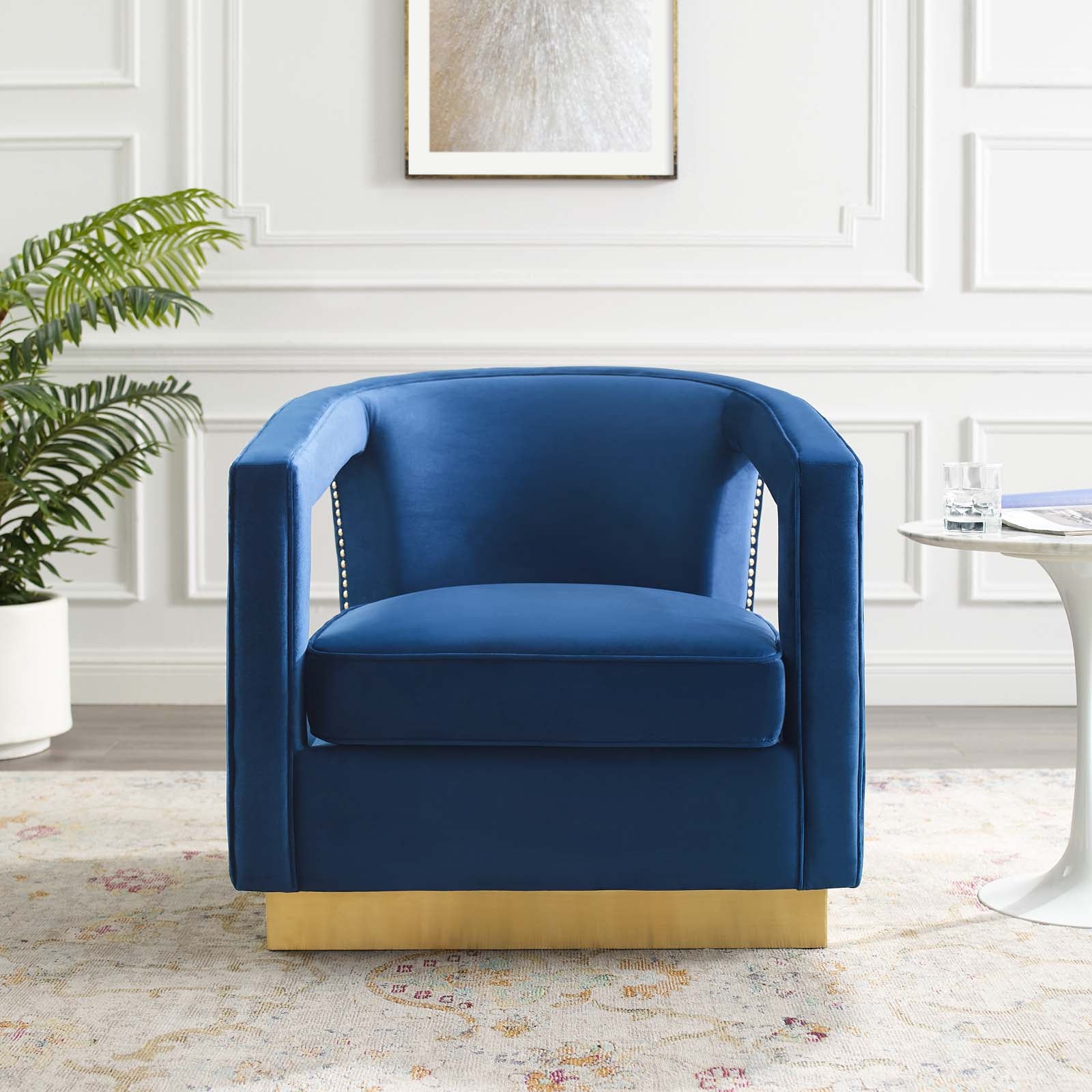 Frolick Performance Velvet Armchair