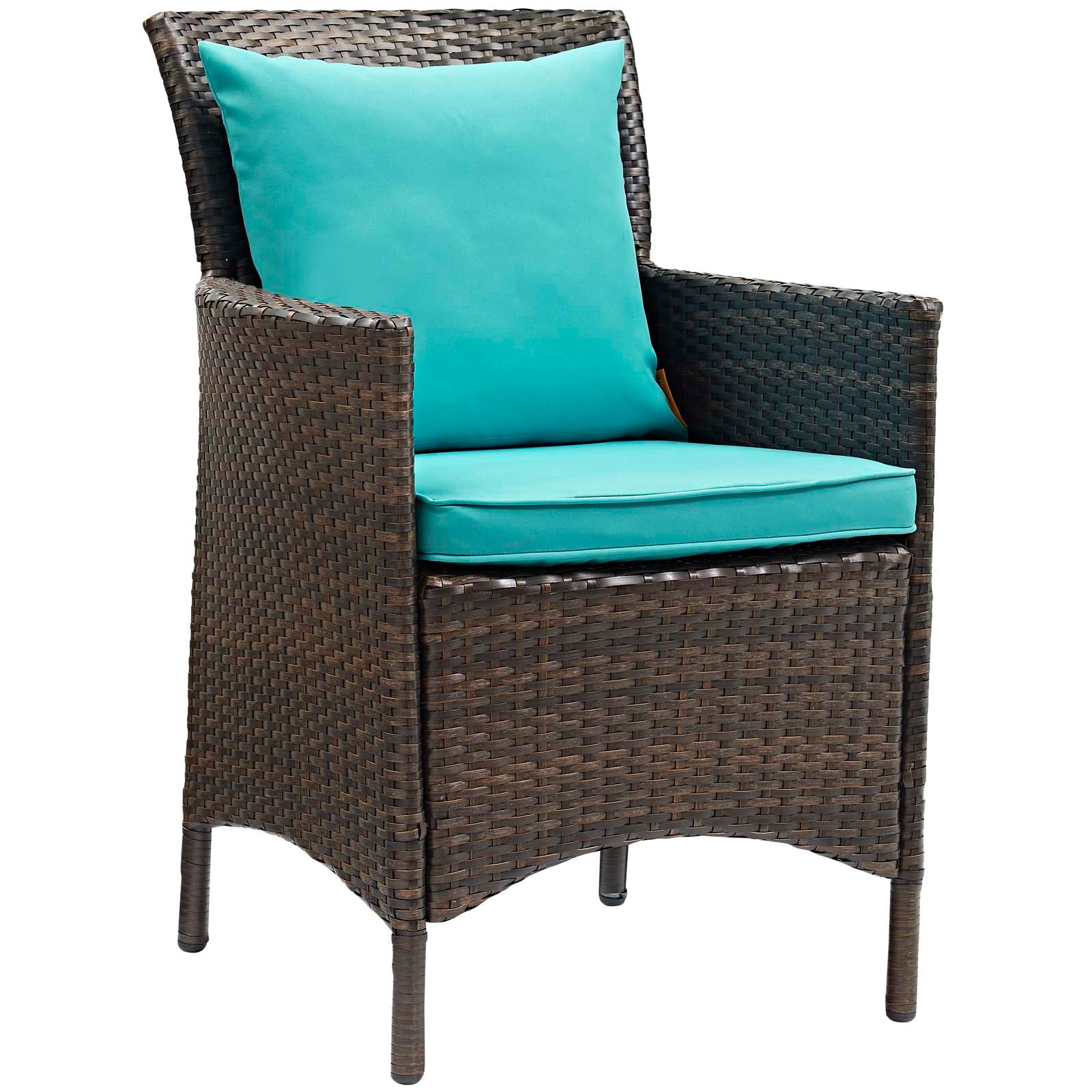 Conduit 5 Piece Outdoor Patio Wicker Rattan Set