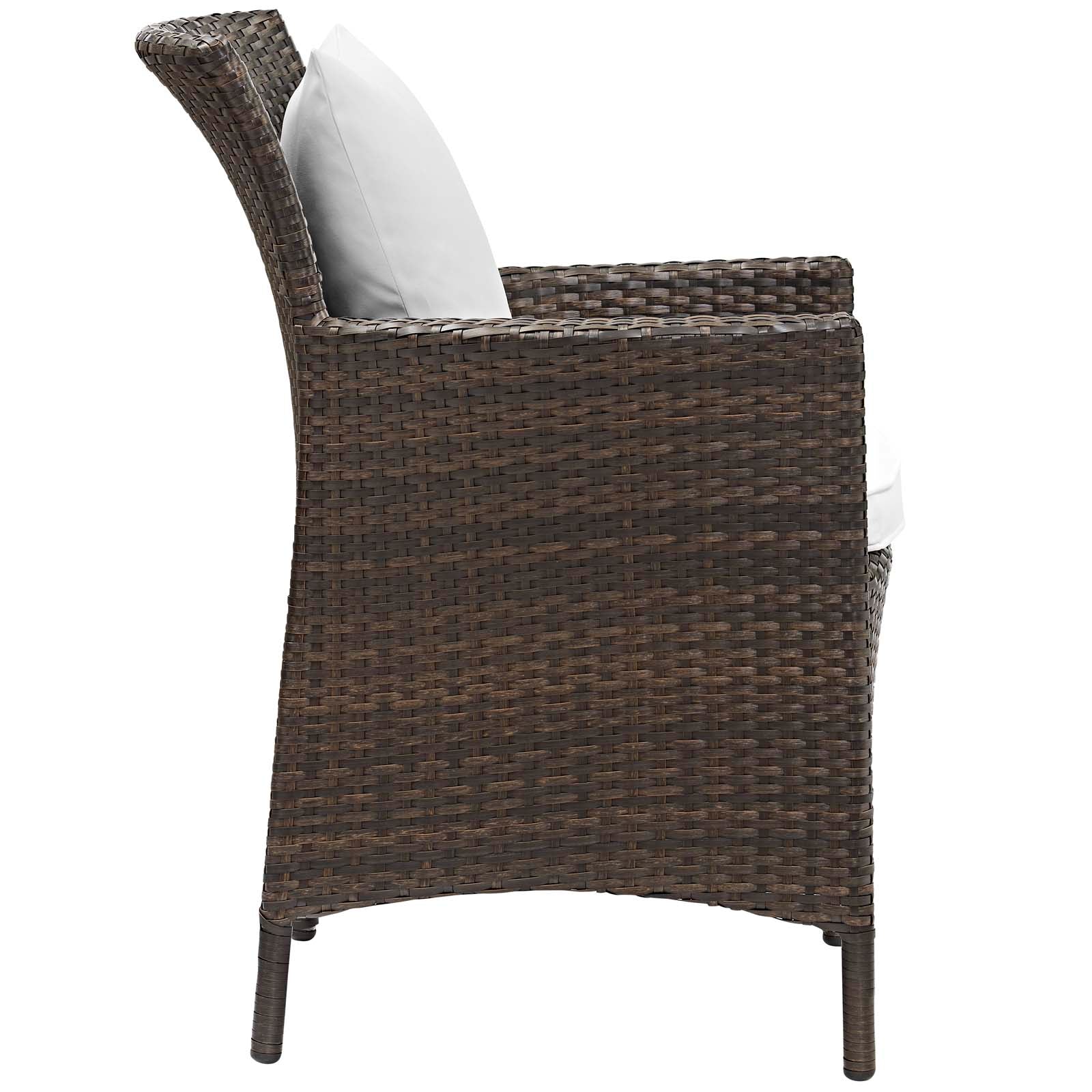 Conduit 5 Piece Outdoor Patio Wicker Rattan Set