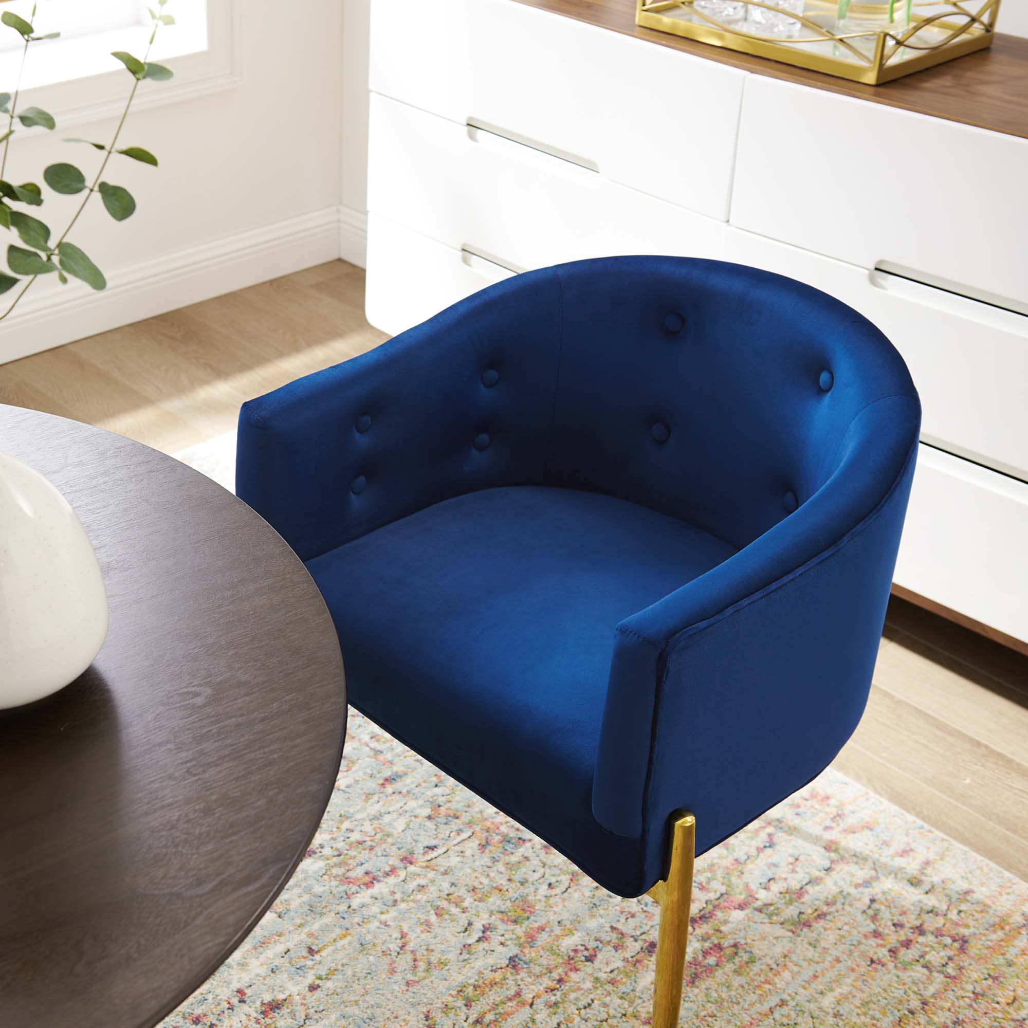 Savour Tufted Performance Velvet Accent Chair