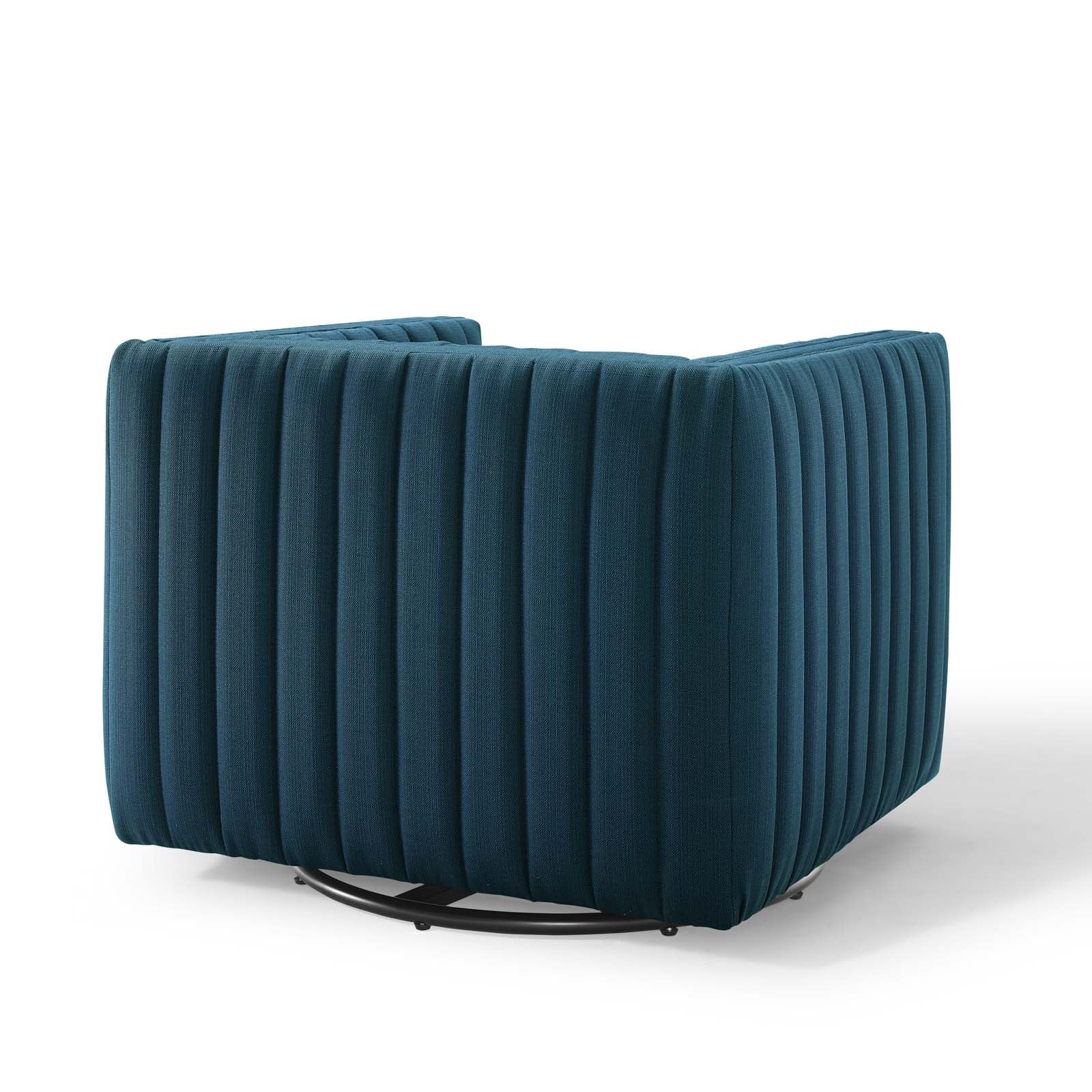 Conjure Tufted Swivel Upholstered Armchair